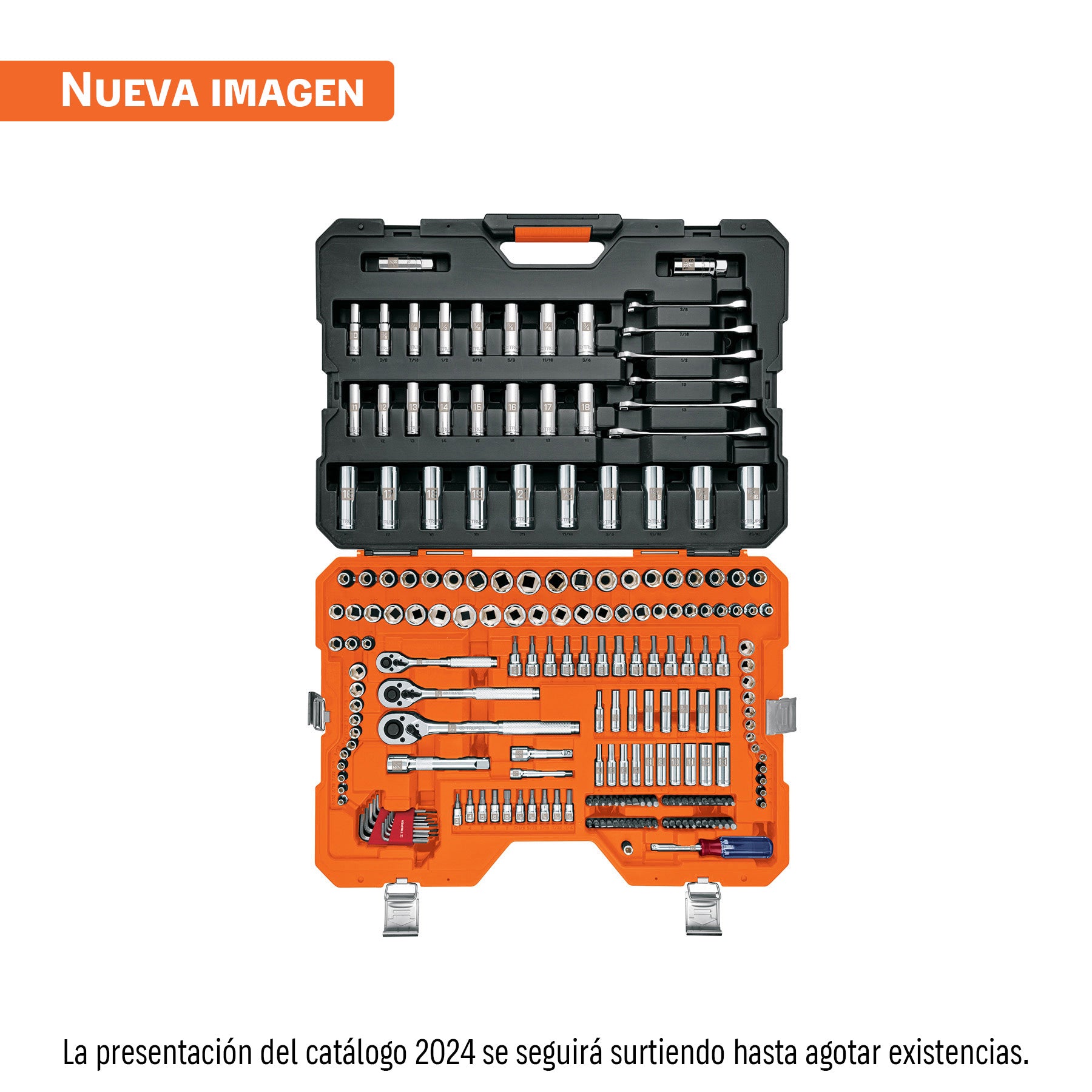Juego autoclé, cuadro 1/4, 3/8 y 1/2", 217 piezas, std y mm