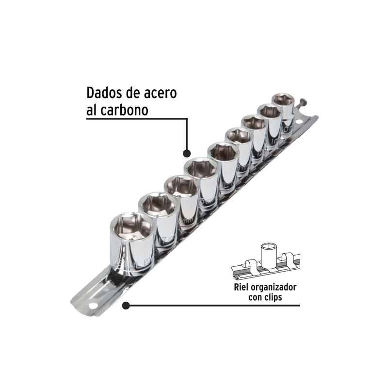 Juego de 9 dados milimétricos, Pretul