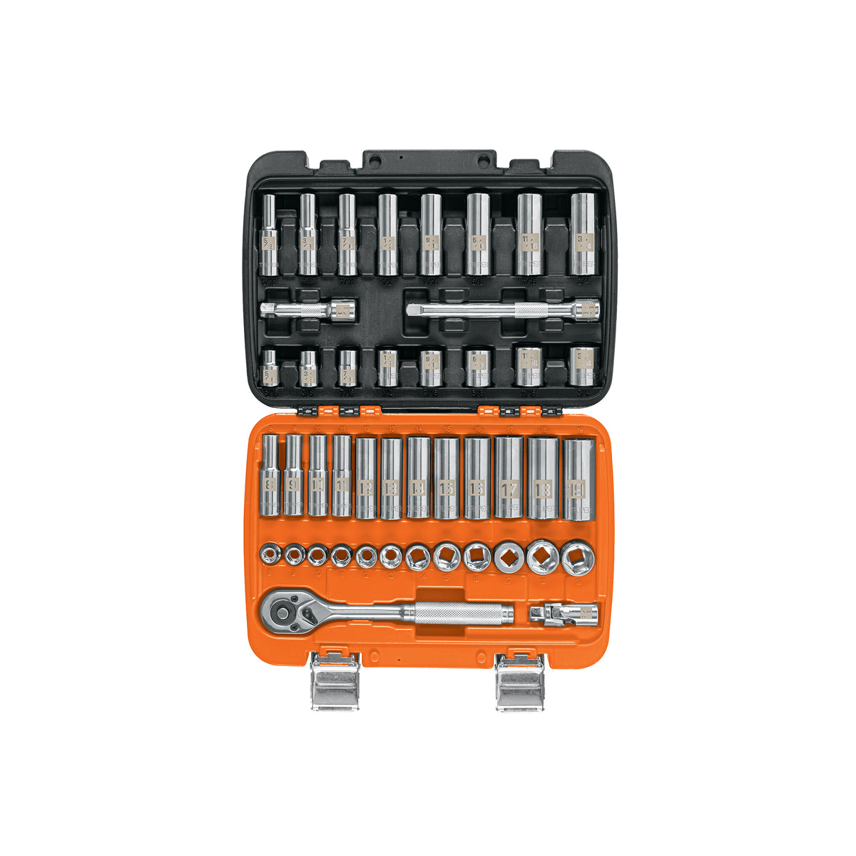 Juego de 45 herramientas cuadro 3/8' std y mm para mecánico