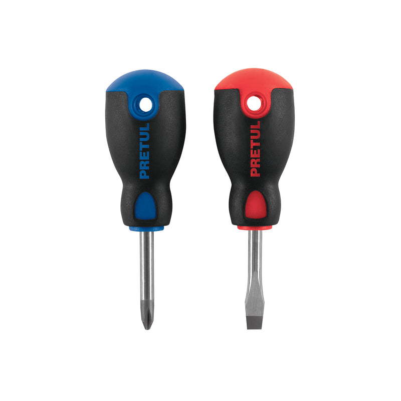 Juego desarmadores, tipo trompo, 2 pzas,comfort grip, pretul