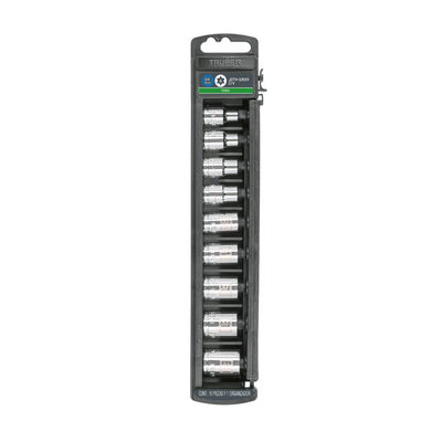 Juego dados, punta torx, 3/8", 9 piezas