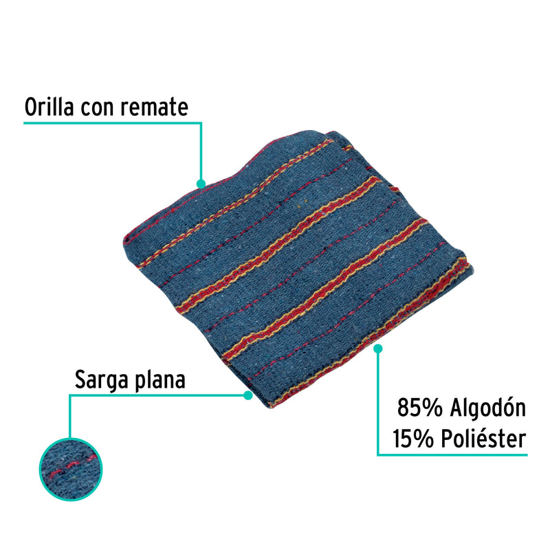 Jerga plana de 1 m x 48 cm, gris