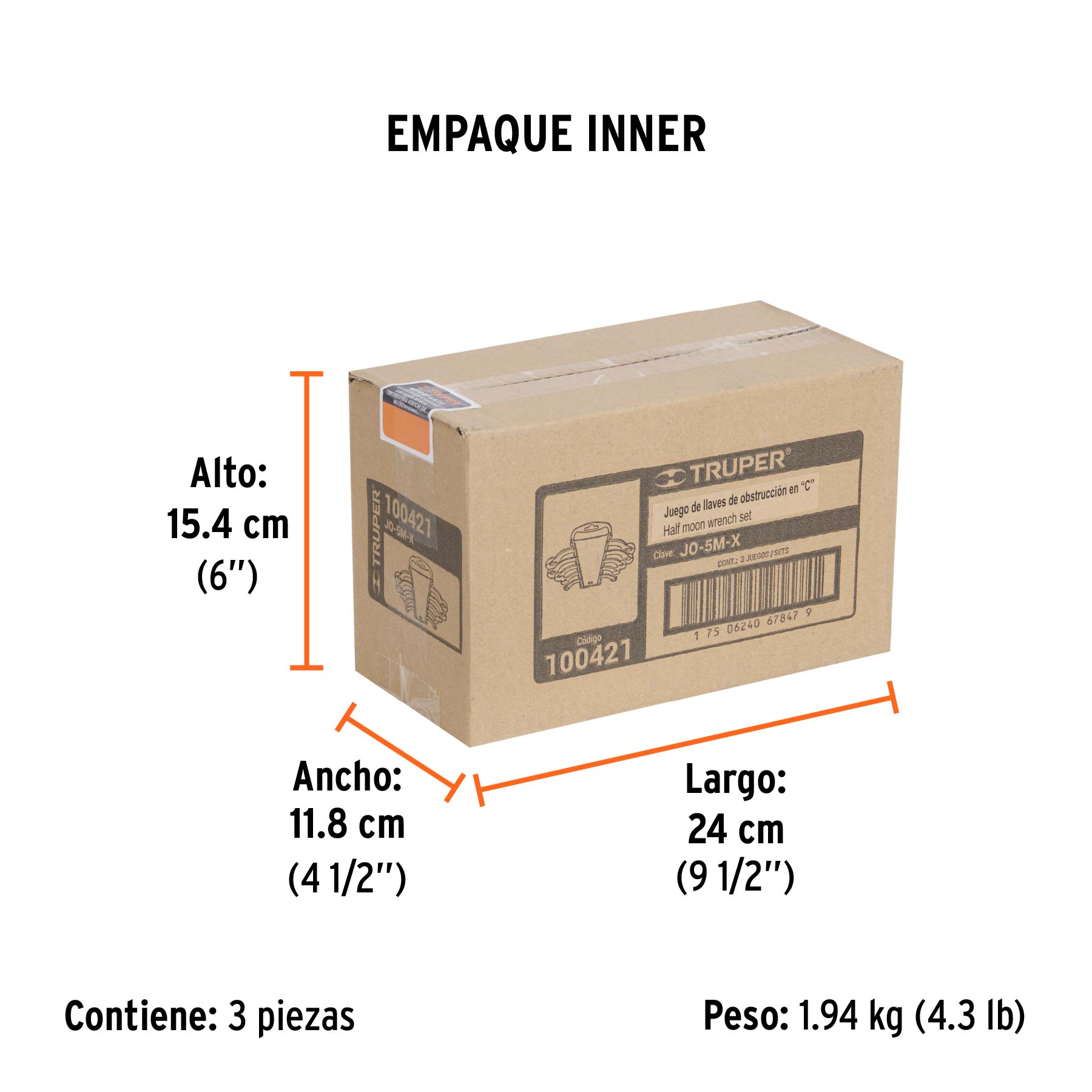 JUEGO DE 5 LLAVES DE OBSTRUCCION EN  C, mm