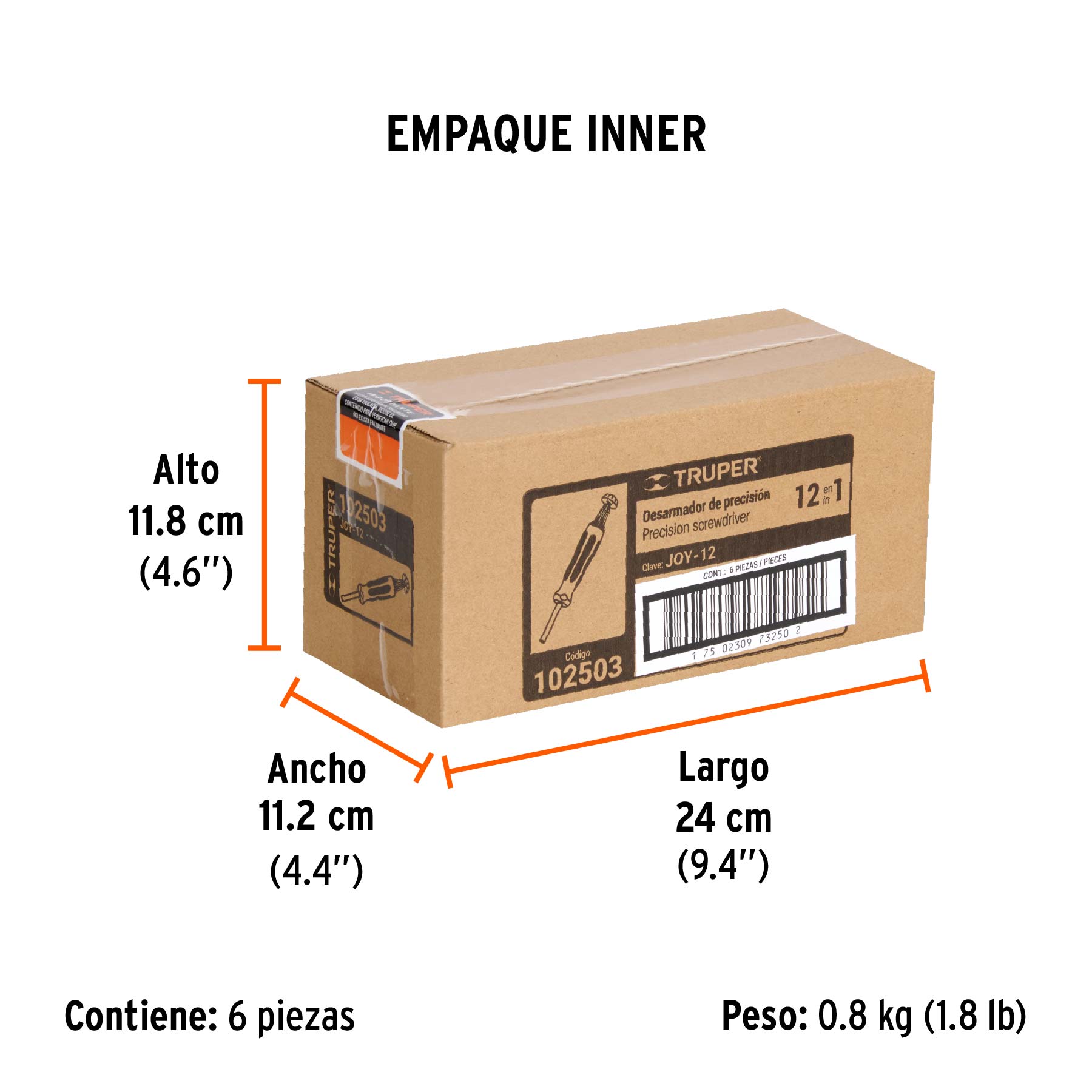 Desarmador de joyero multi puntas 12 en 1, Truper