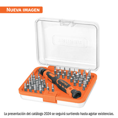 Juego desarmadores de joyero, punta intercambiable,42pzas