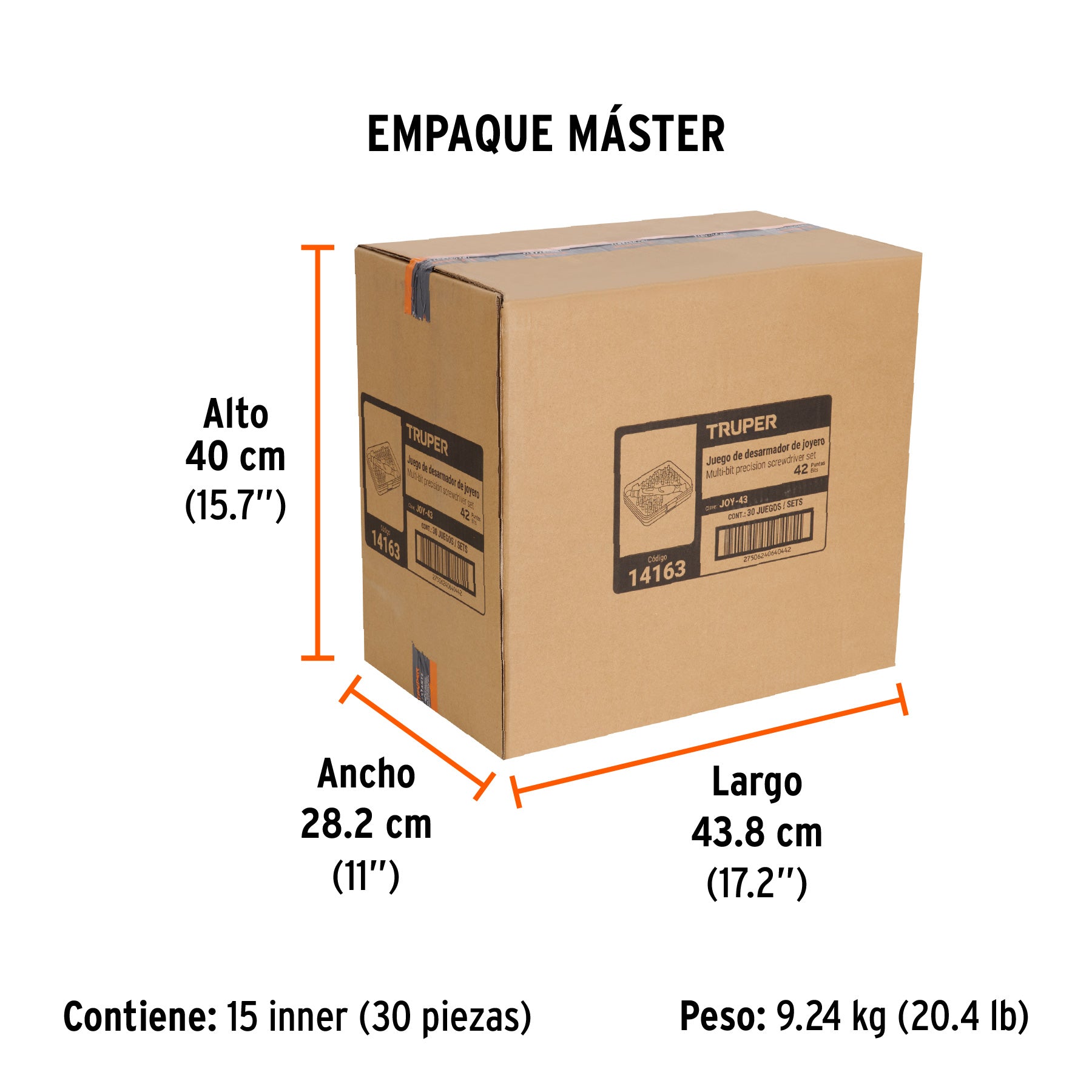 Juego desarmadores de joyero, punta intercambiable,42pzas