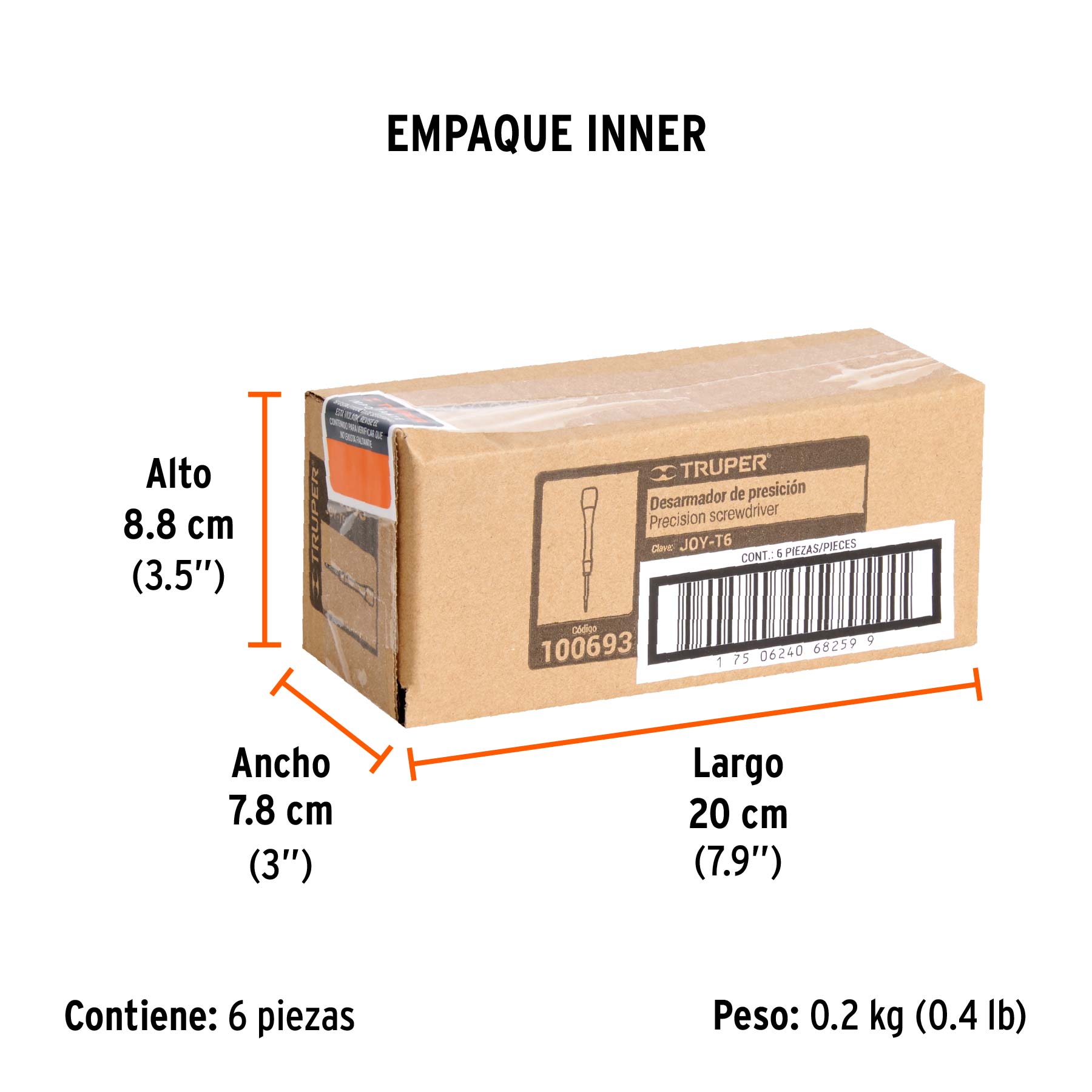 Desarmador de precisión torx T6