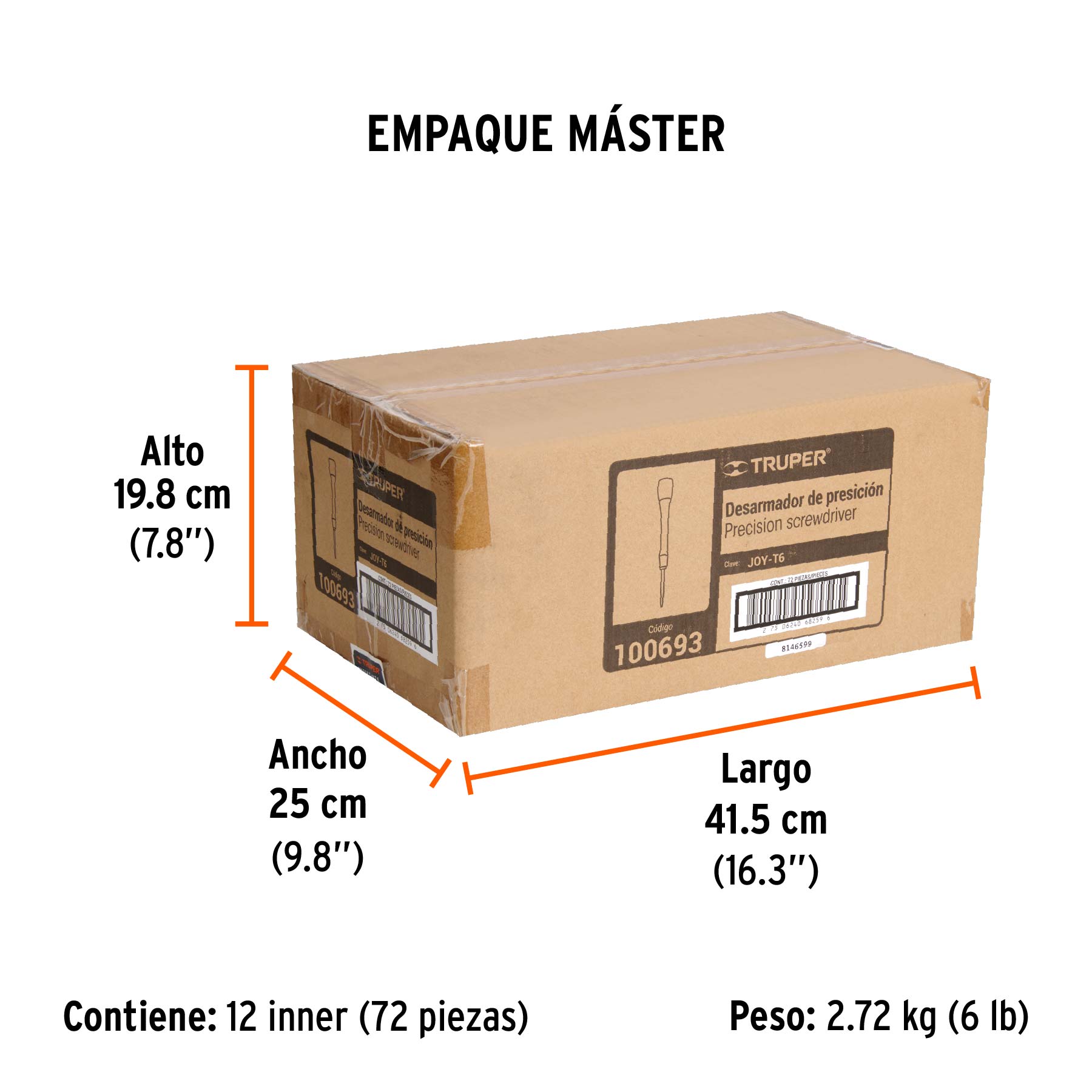 Desarmador de precisión torx T6