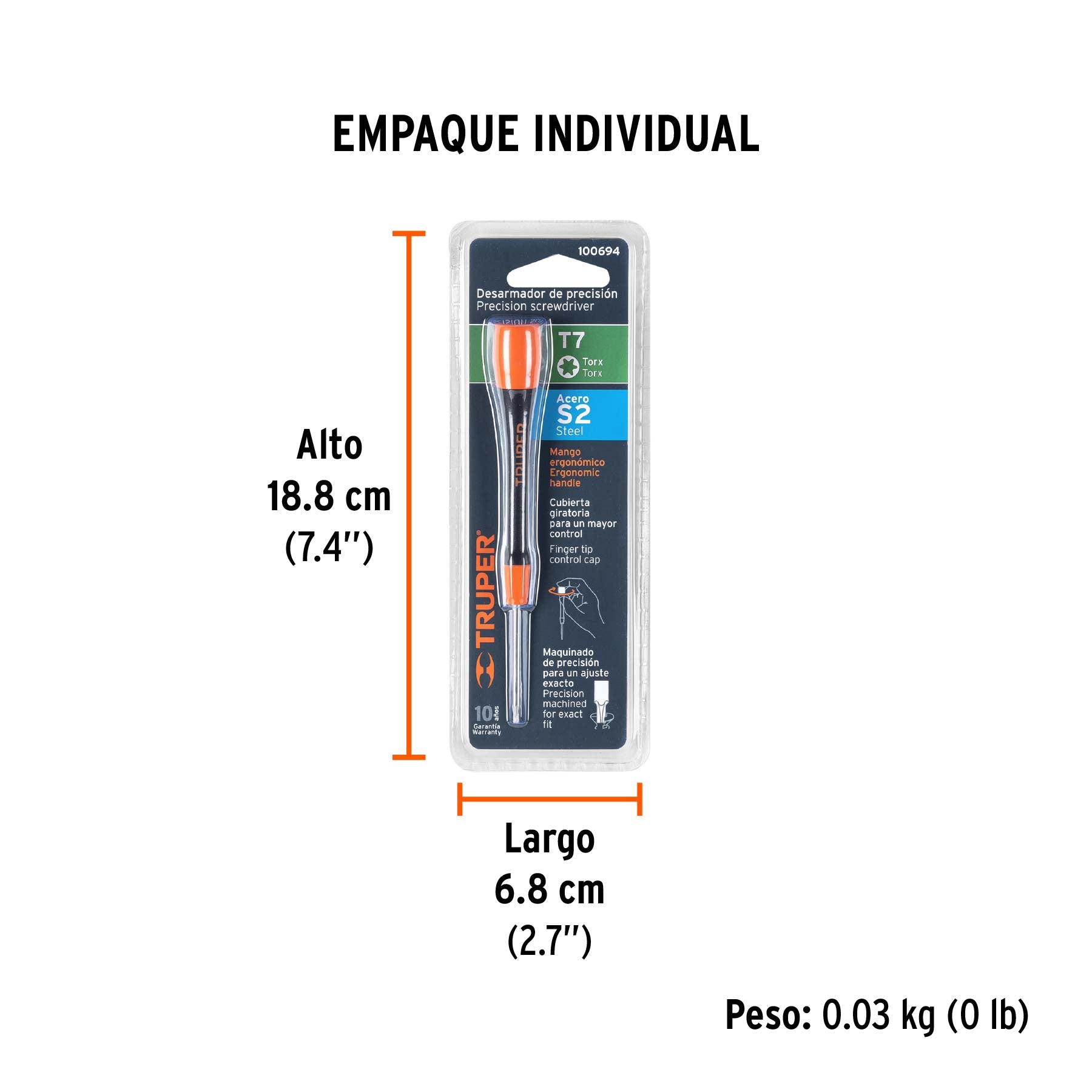 Desarmador de precisión torx T7