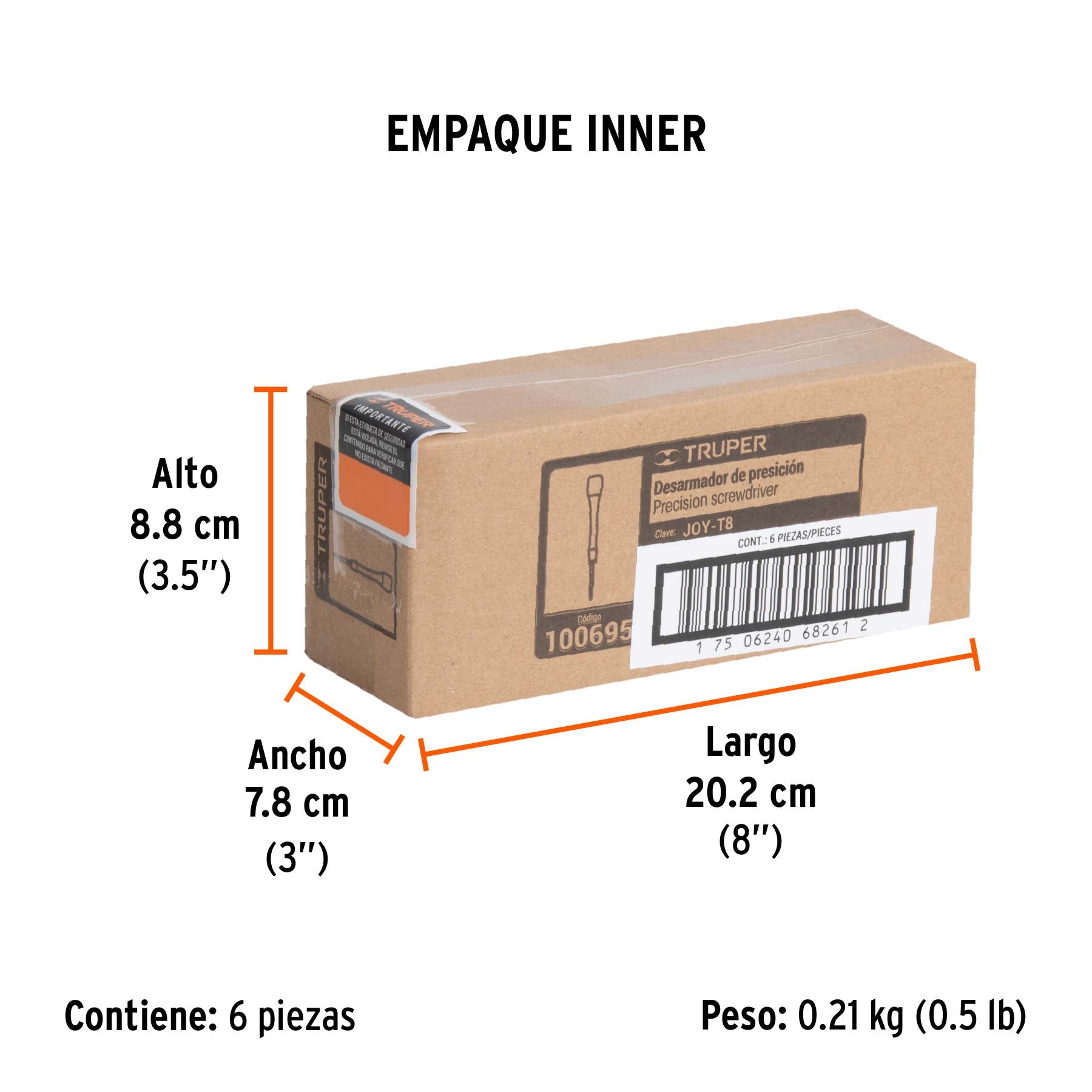 Desarmador de precisión torx T8