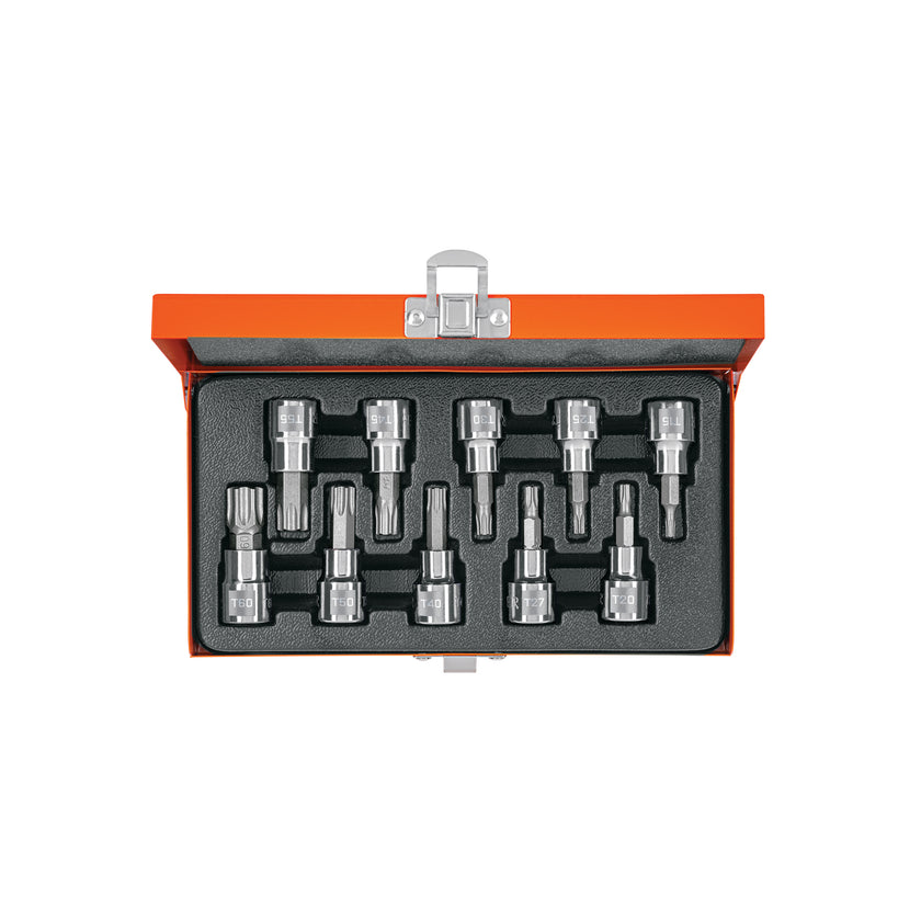 Juego de dados, punta torx, cuadro 3/8", 10 piezas