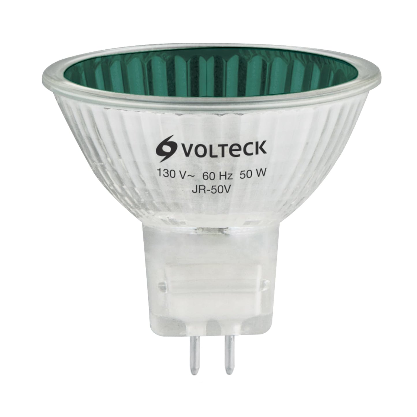 Foco de halógeno tipo JR, 50 w, verde, Volteck