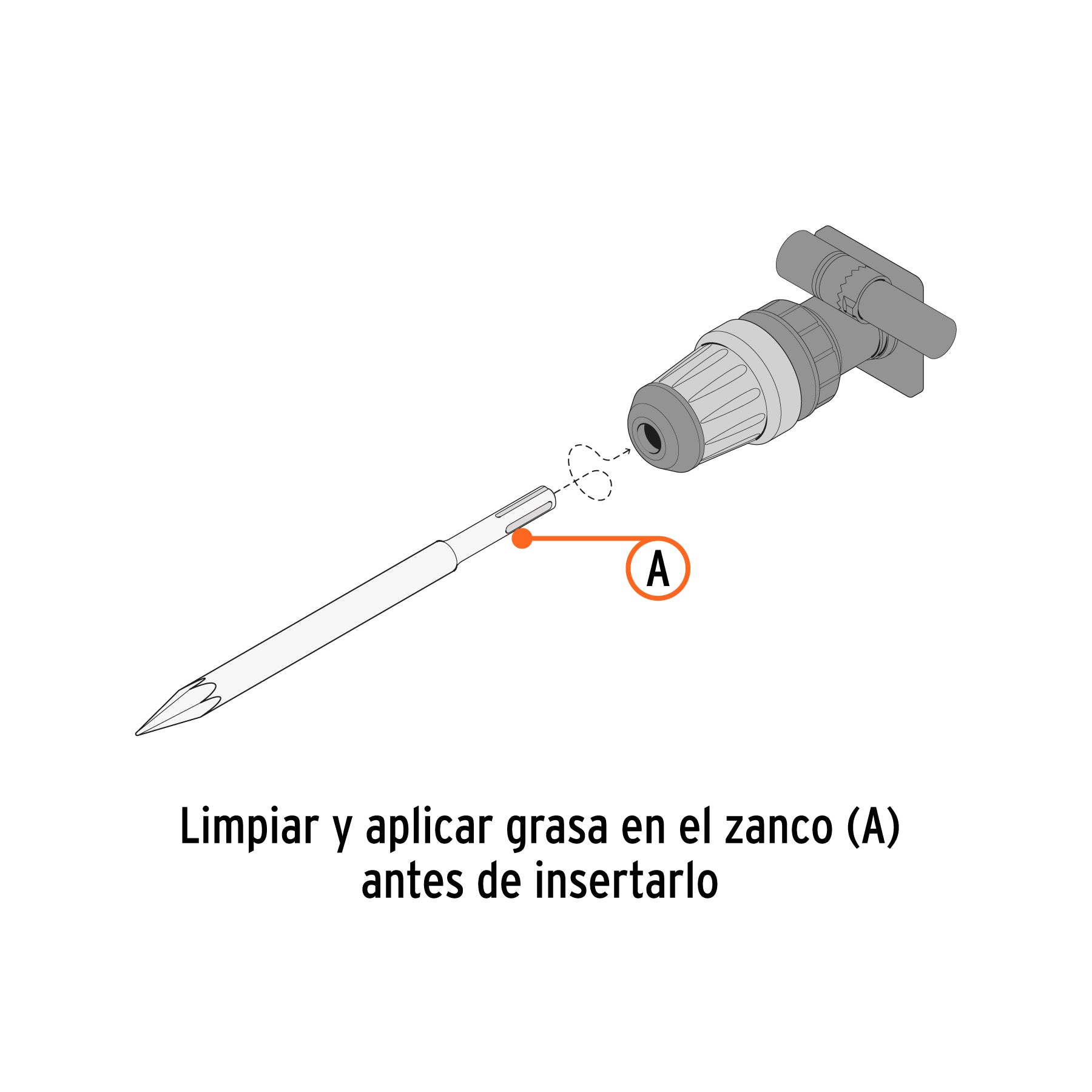 Juego de brocas y cinceles SDS plus, 15 piezas