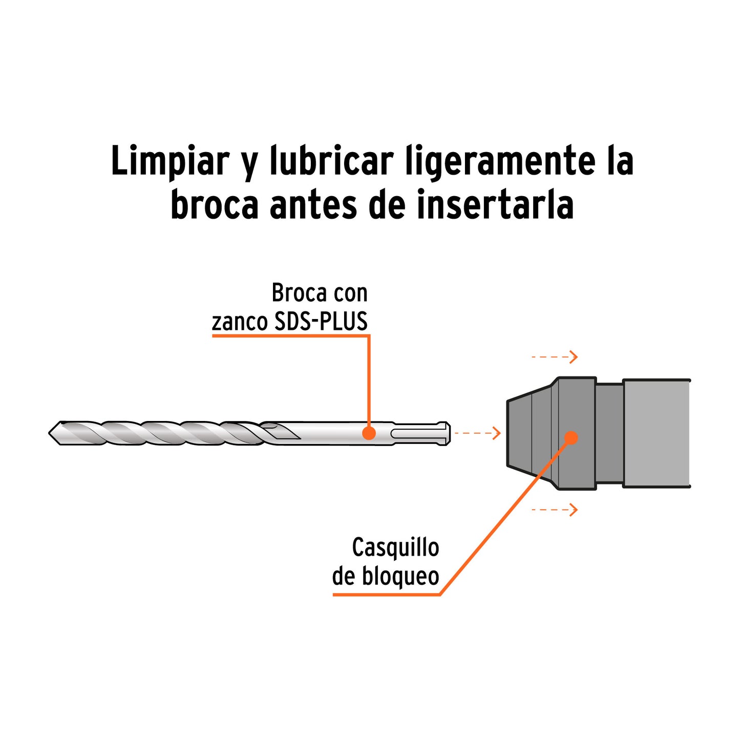 Juego de 6 brocas y cinceles SDS plus en estuche, Truper
