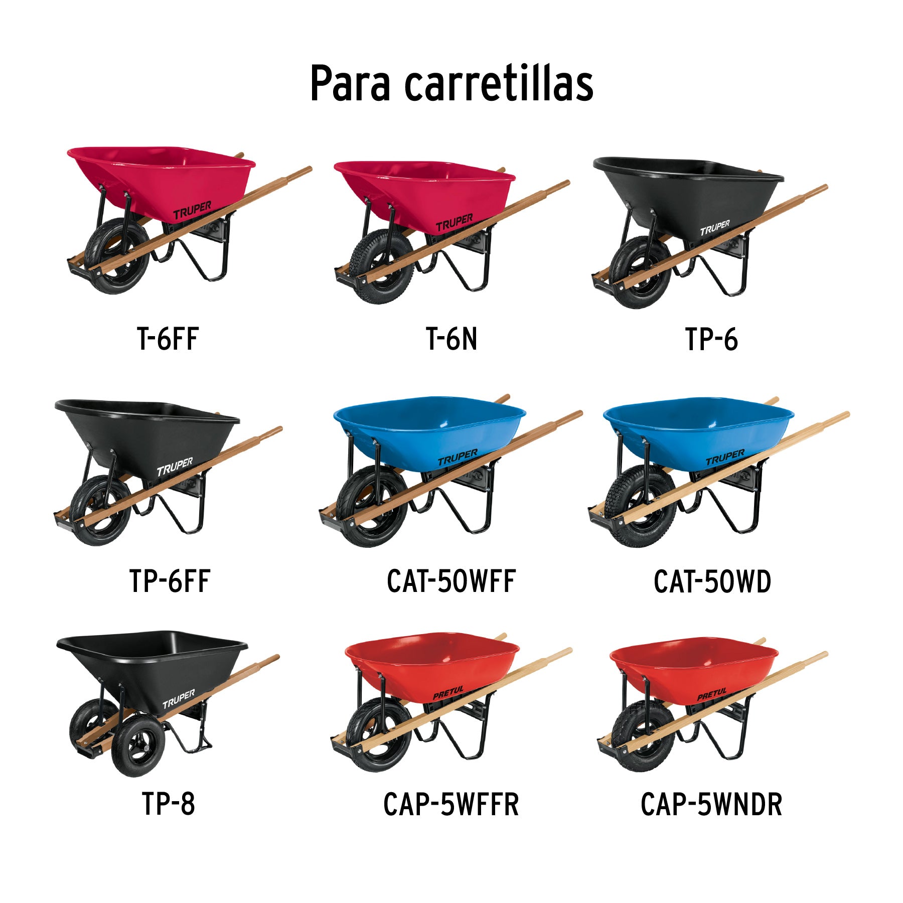 Juego de tornillos para carretillas bastidor americano