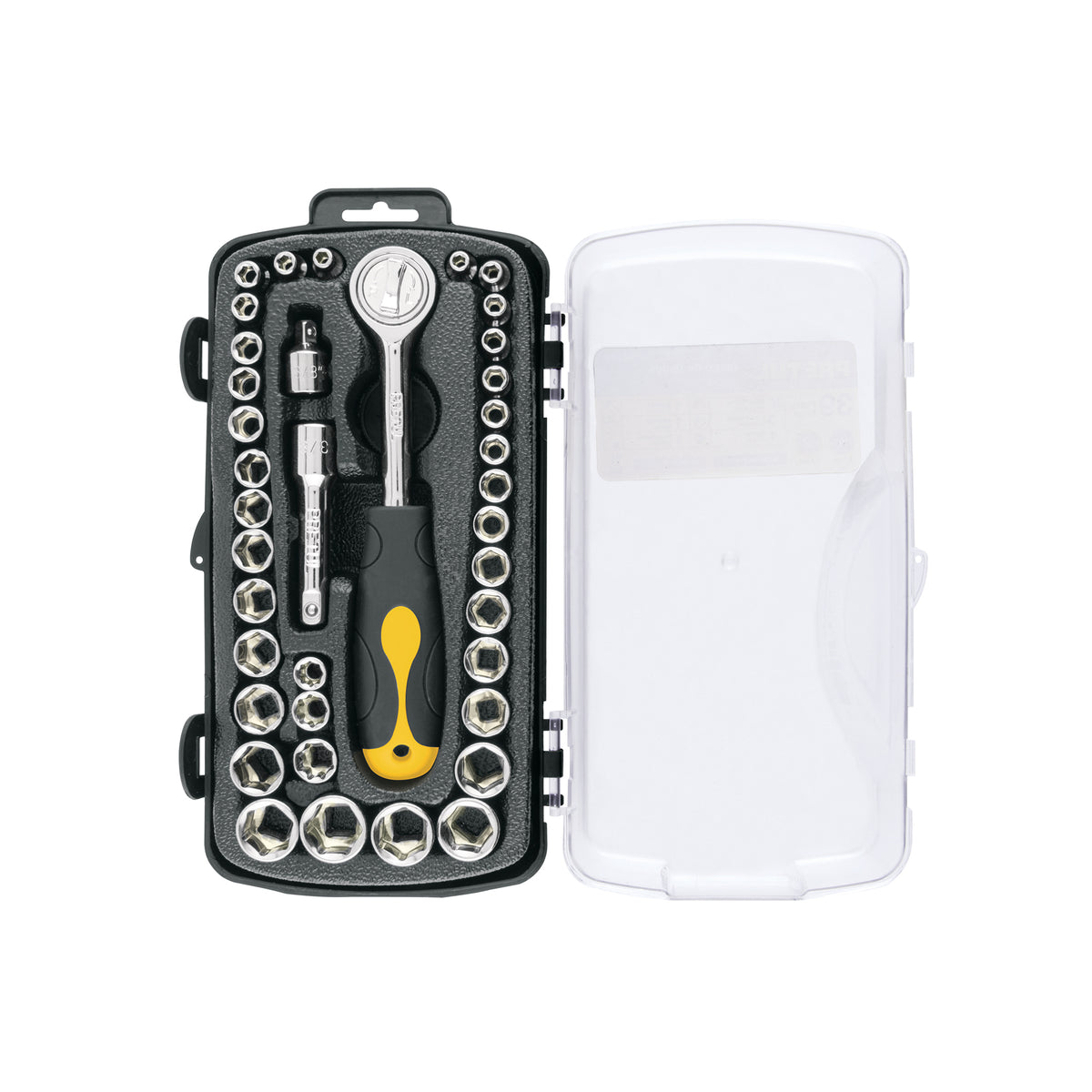 Juego de dados, cuadro 1/4 y 3/8", 39 piezas, Pretul