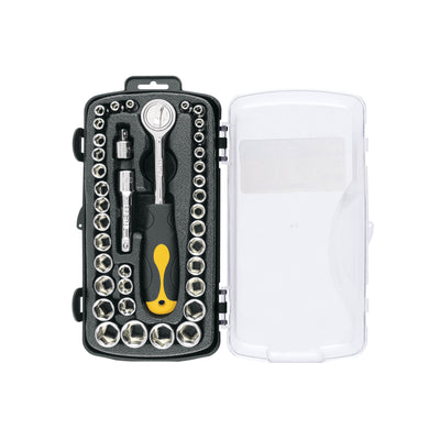Juego de dados, cuadro 1/4 y 3/8", 39 piezas, Pretul