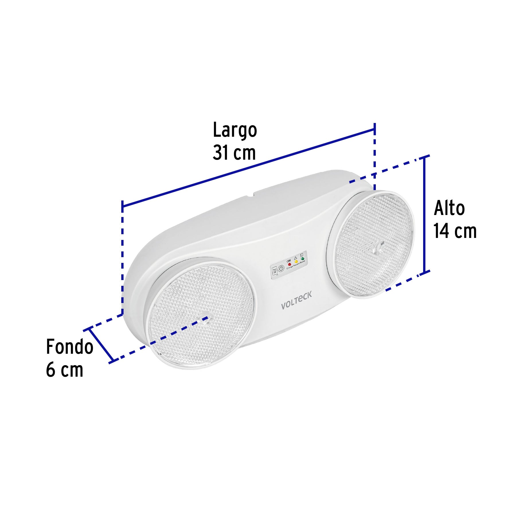 Lámpara de emergencia de 24 Leds 170 lm dirigible recargable