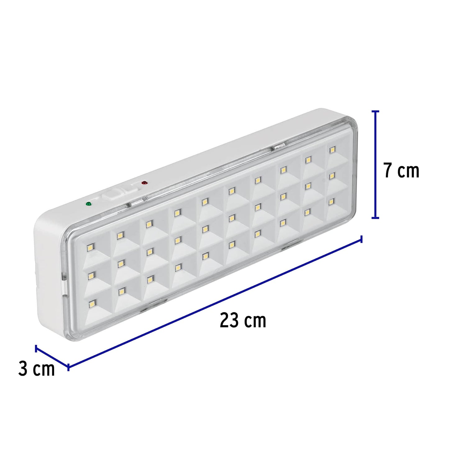 Lámpara de emergencia recargable 220 lm, 30 LEDS