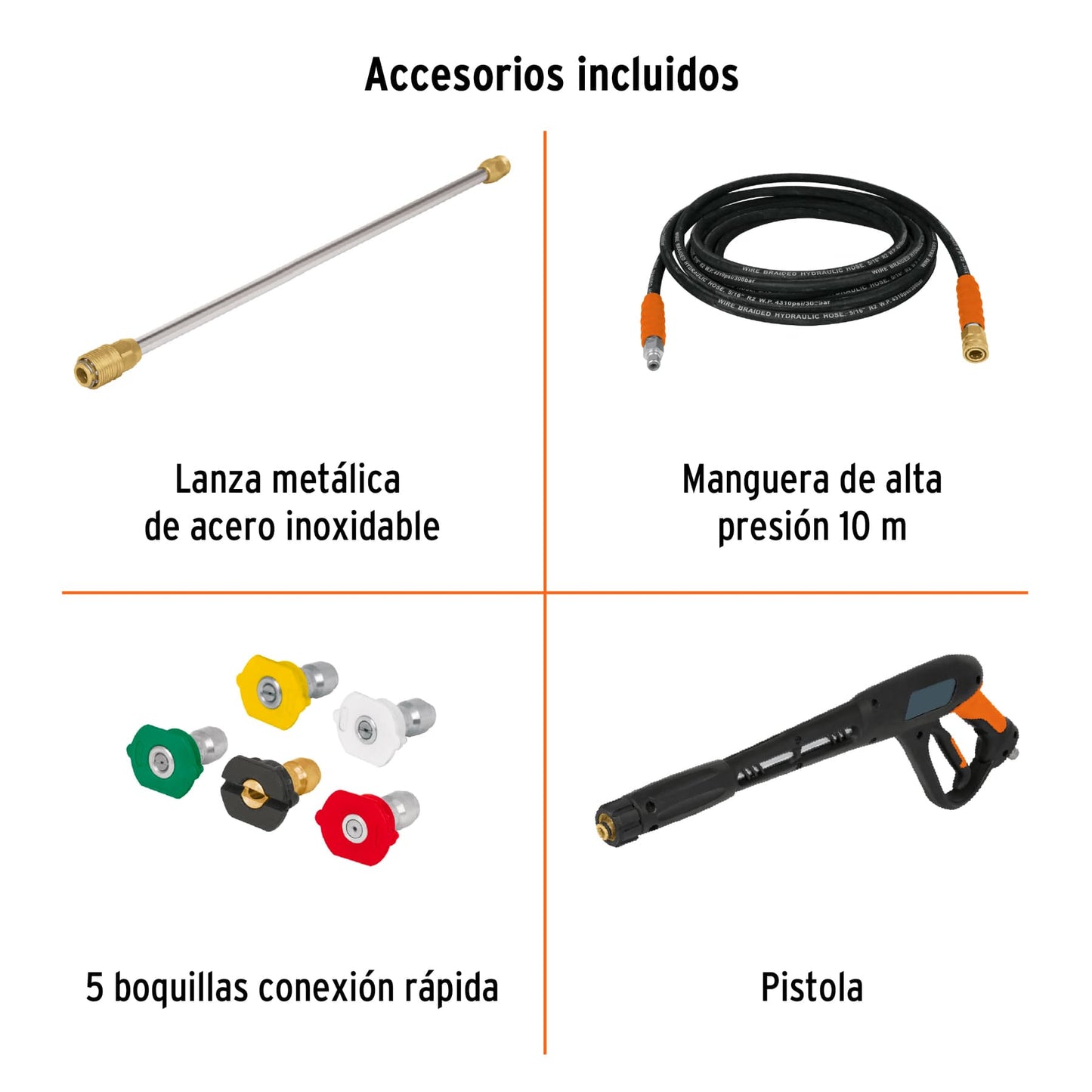 Hidrolavadora con motor a gasolina, 4000 PSI
