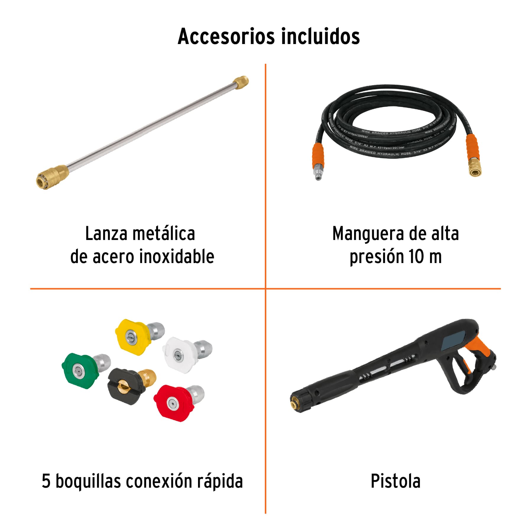 Hidrolavadora con motor a gasolina, 4000 PSI