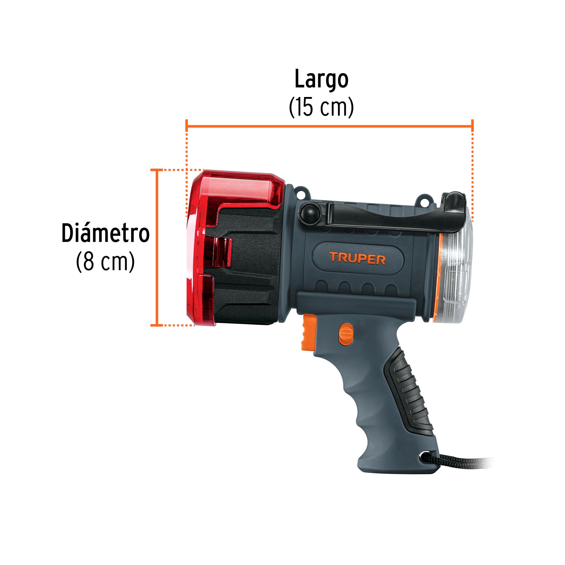 Lámpara de LED 900 lm recargable alta potencia, Truper