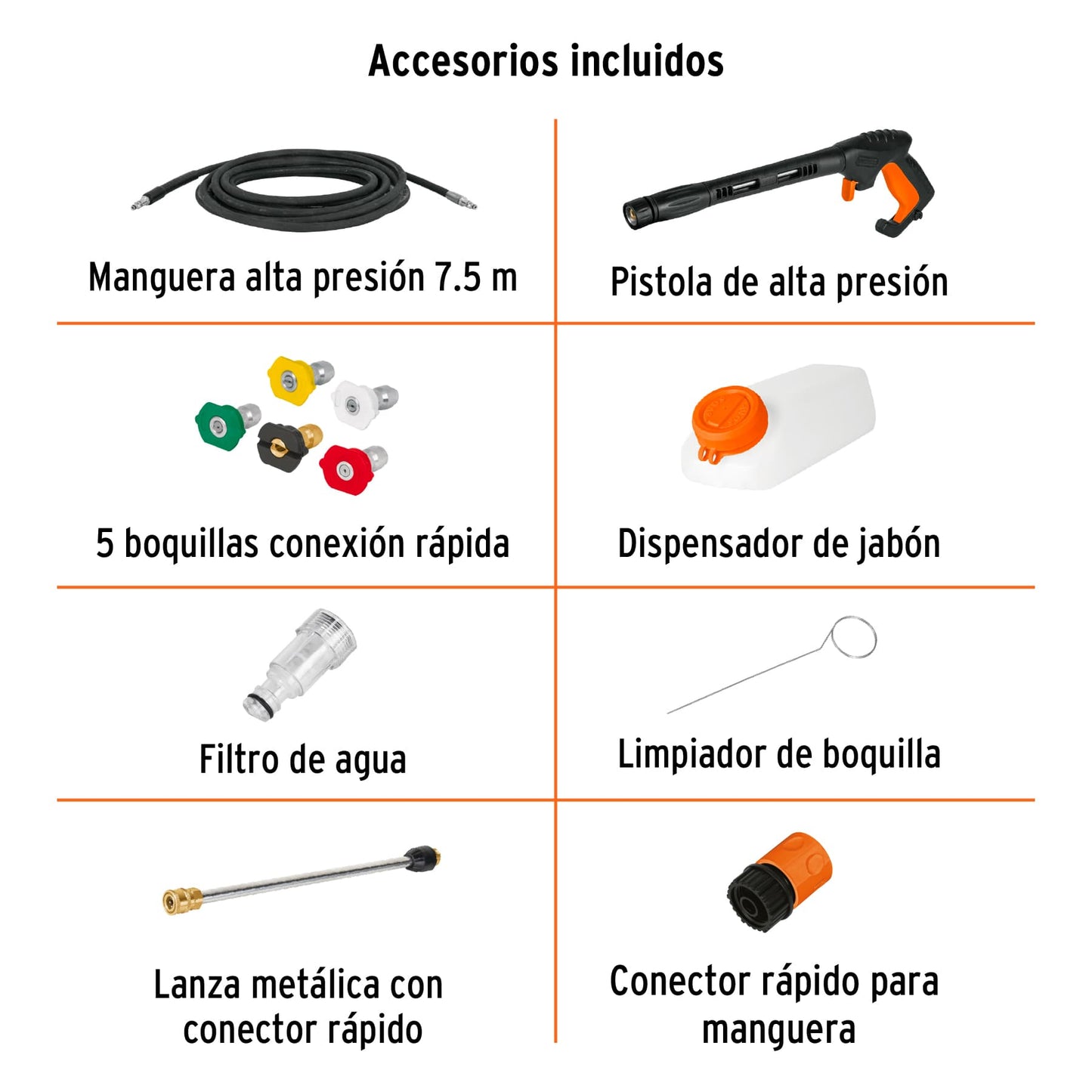 Hidrolavadora eléctrica, 2000 PSI, motor de inducción