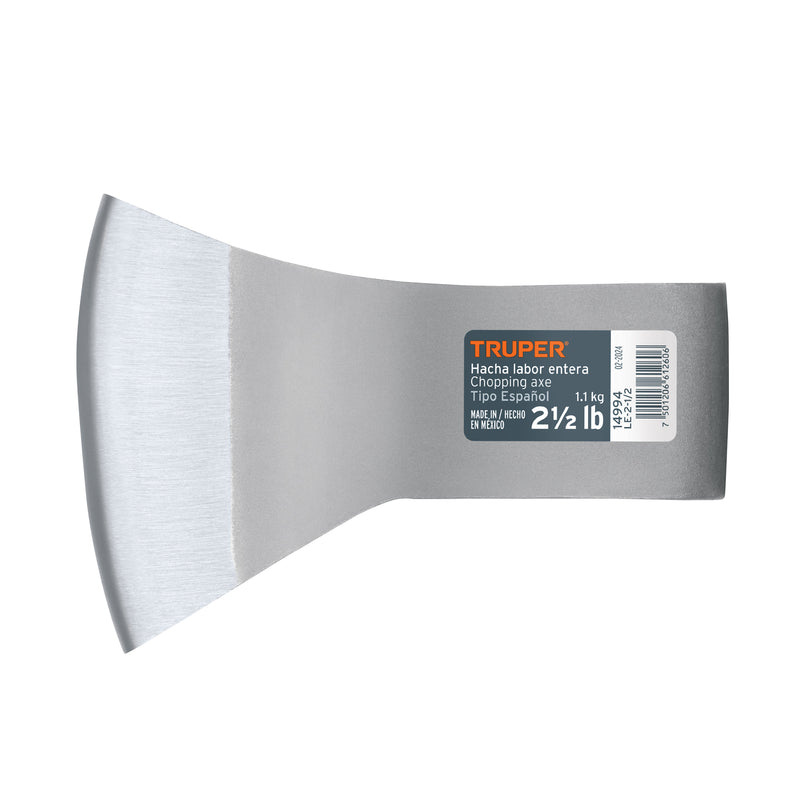 Hacha labor entera, 2-1/2 lb, sin mango