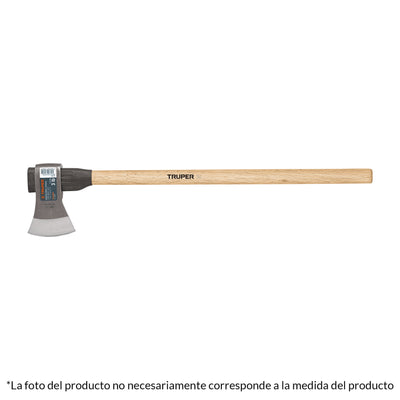 Hacha labor entera 3-1/2lb con mango de madera de 36',Truper