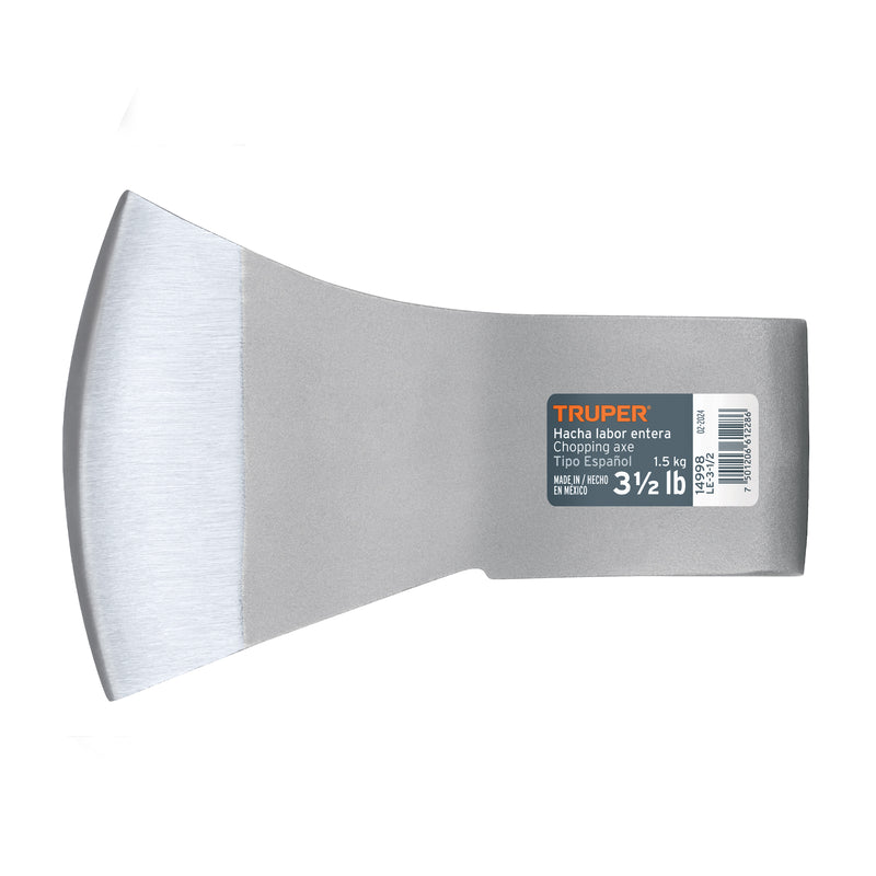 Hacha labor entera, 3-1/2 lb, sin mango