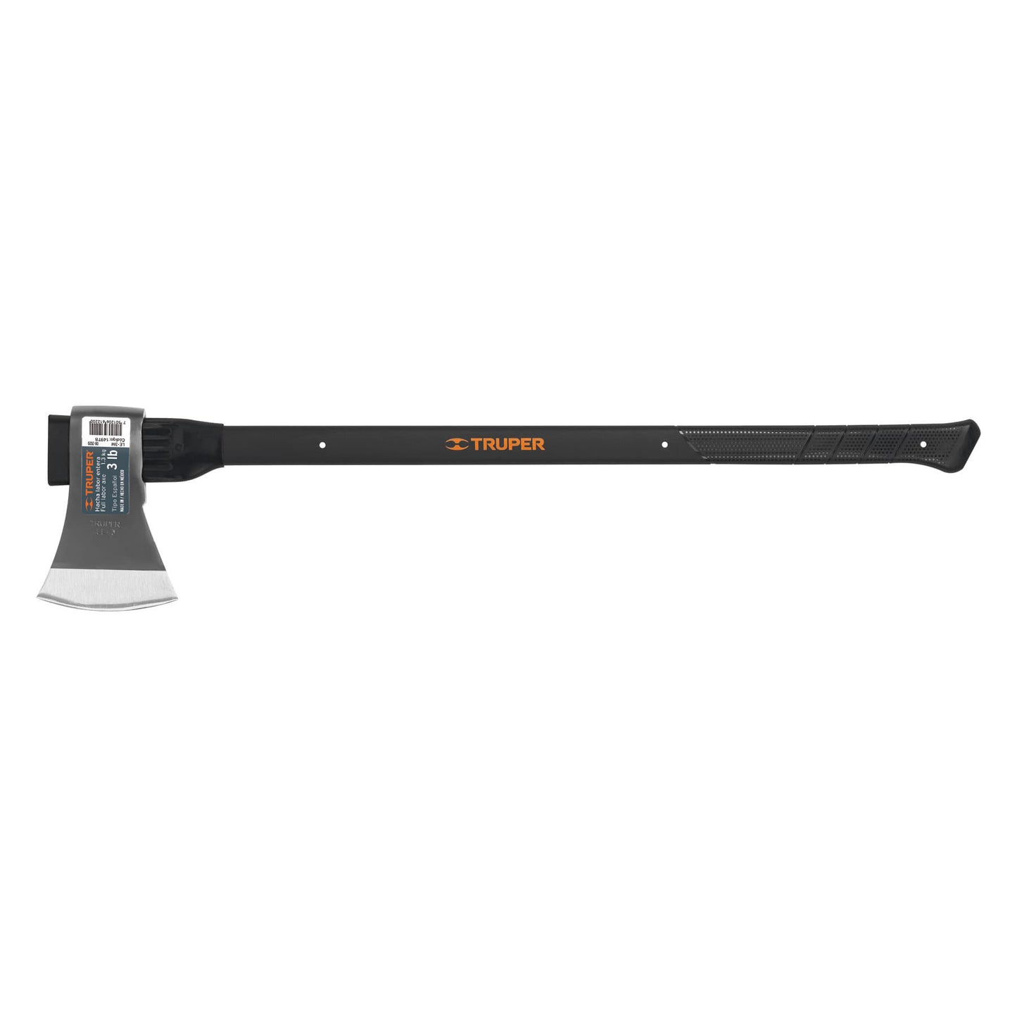 Hacha labor entera, 3 lb, mango de encino 36"