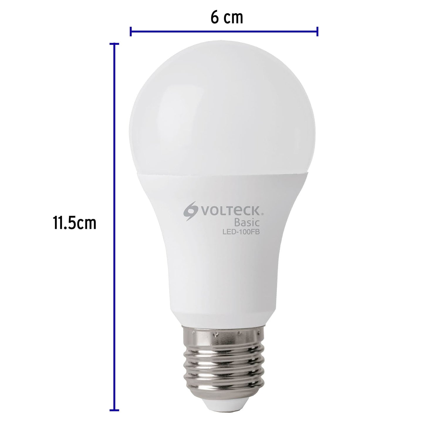 Lámpara de l LED, A19, 14 W, luz de día, Volteck Basic