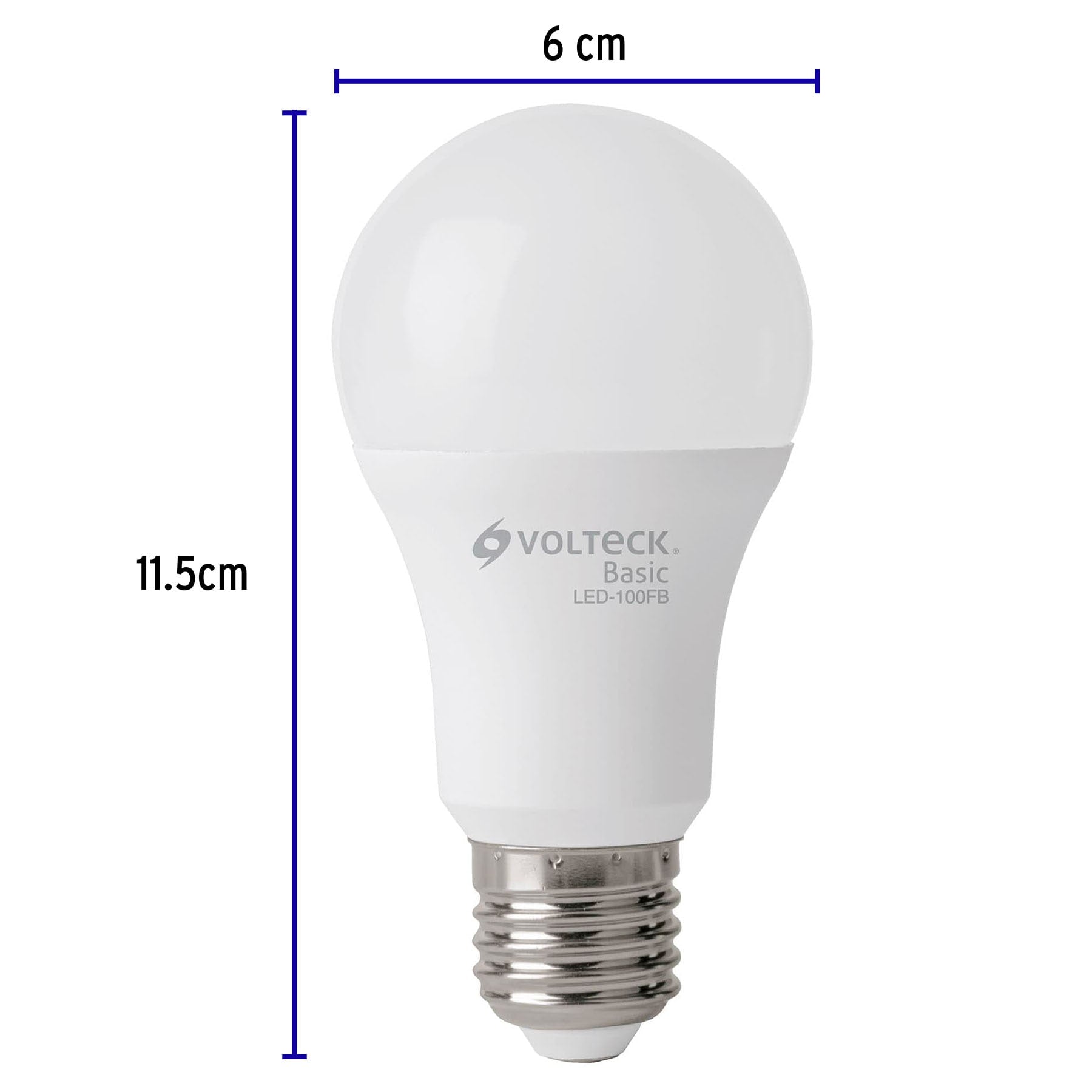 Lámpara de l LED, A19, 14 W, luz de día, Volteck Basic