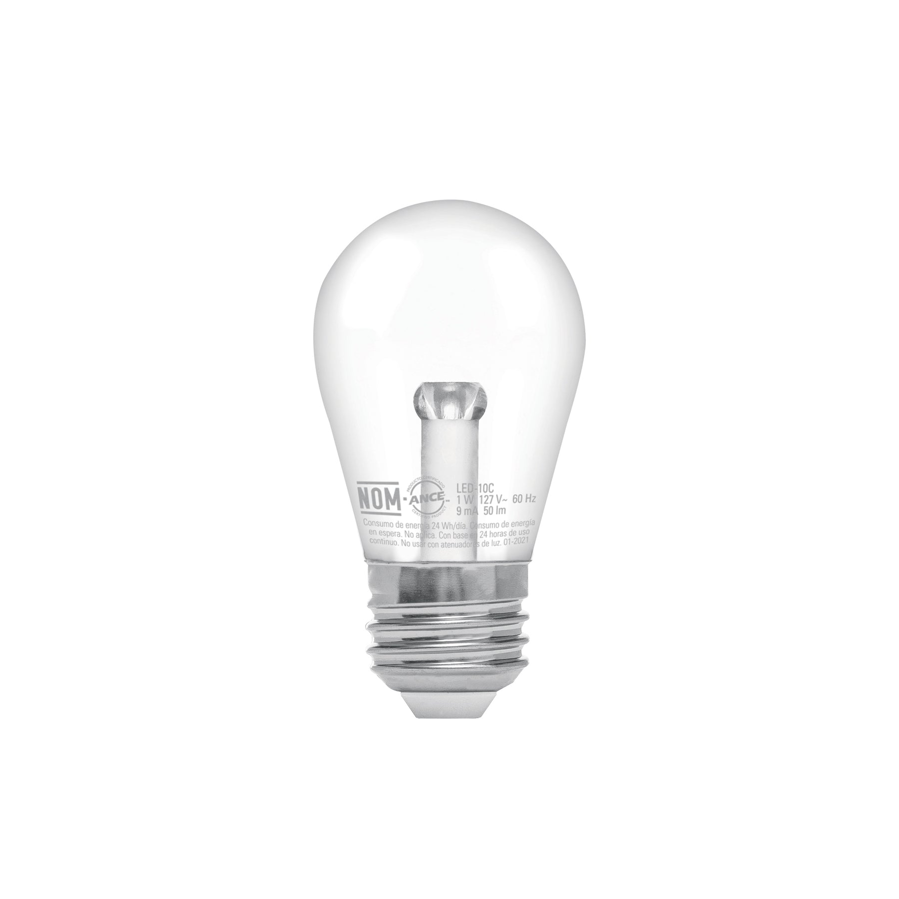Lámpara LED S14 de 1 W, luz cálida