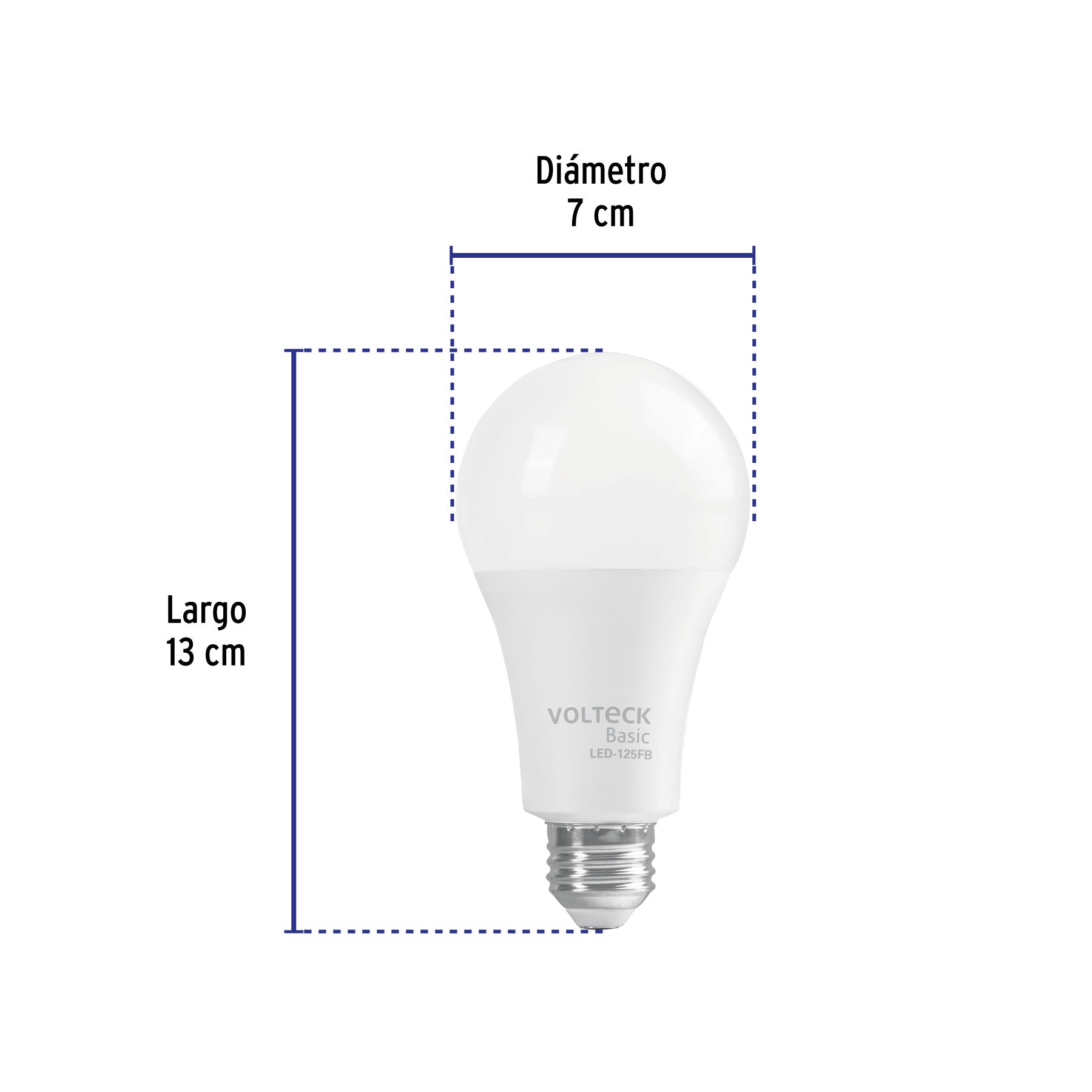 Lámpara de LED, A19, 16 W, luz de día, Volteck Basic SUSTITUTO 46222