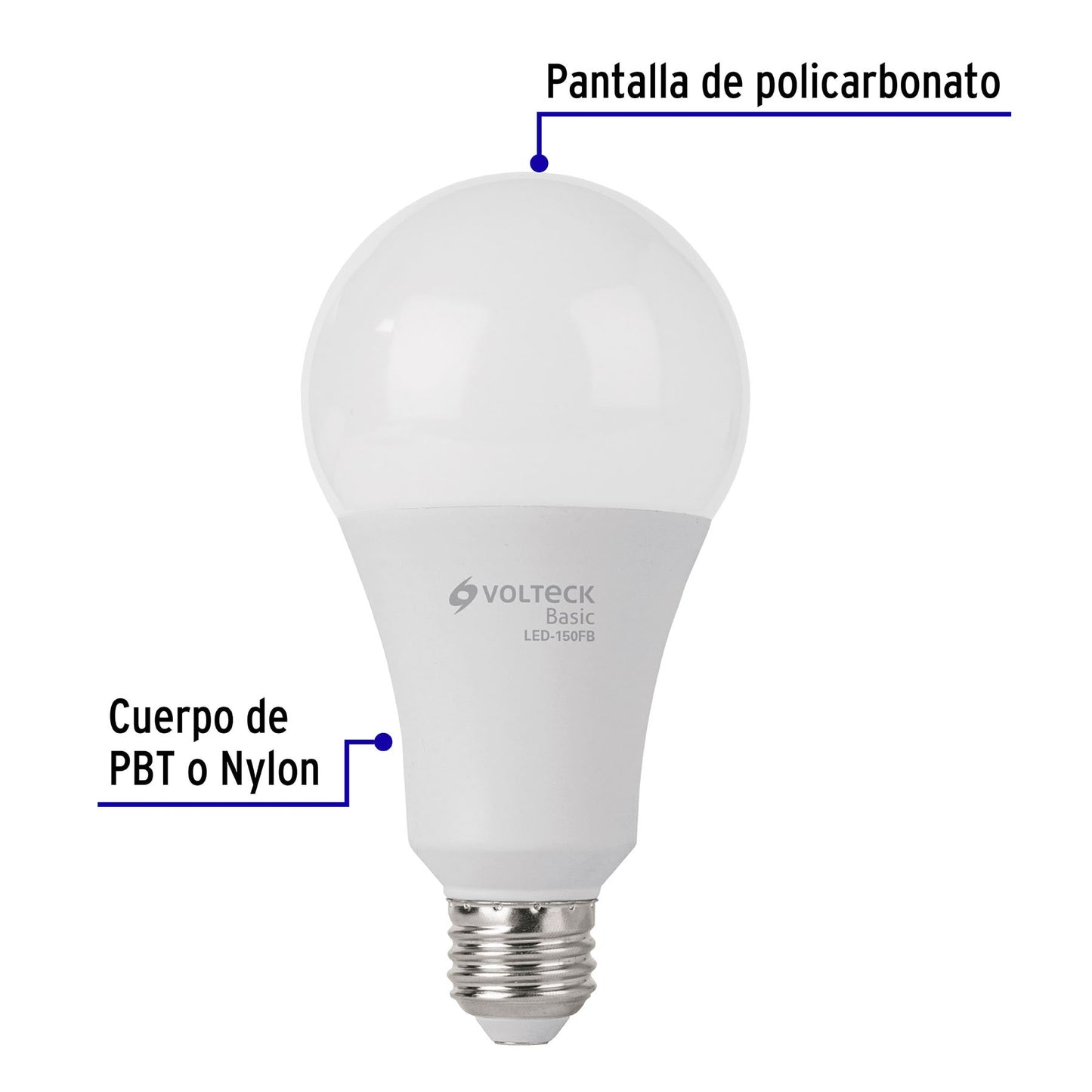 Lámpara de LED tipo bulbo A25 18 W, luz de día, caja, Basic