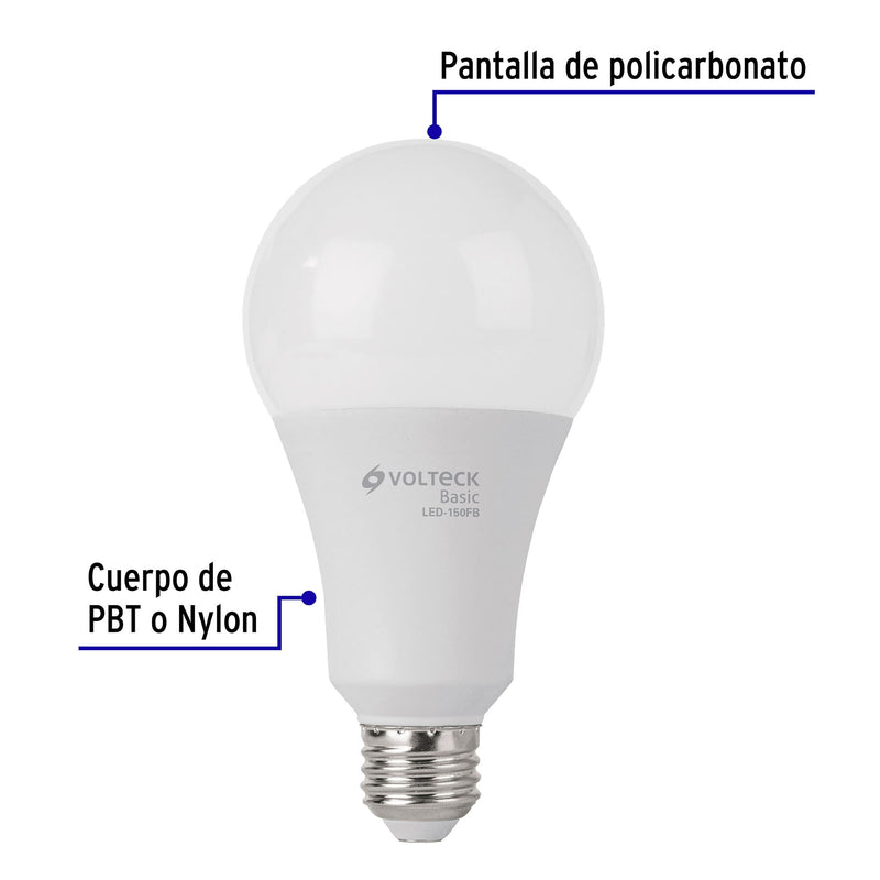 Lámpara de LED tipo bulbo A25 18 W, luz de día, caja, Basic