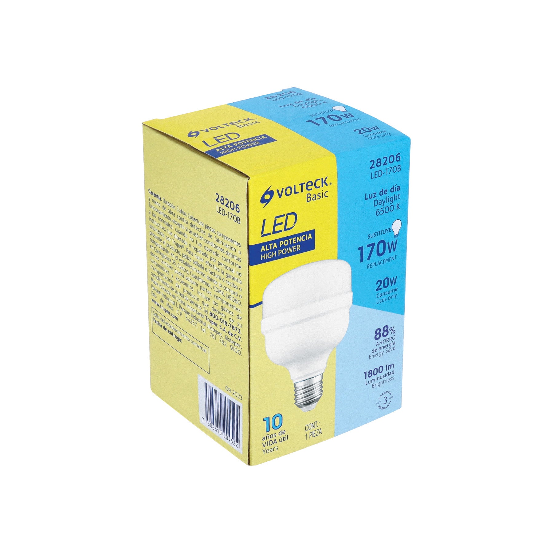Lámpara LED alta potencia 20W (equiv. 170W) luz de día Basic