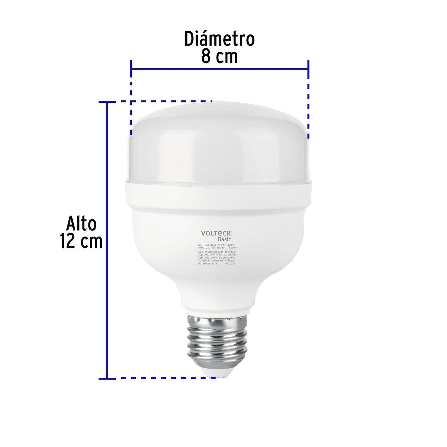 Lámpara LED alta potencia 20W (equiv. 170W) luz de día Basic