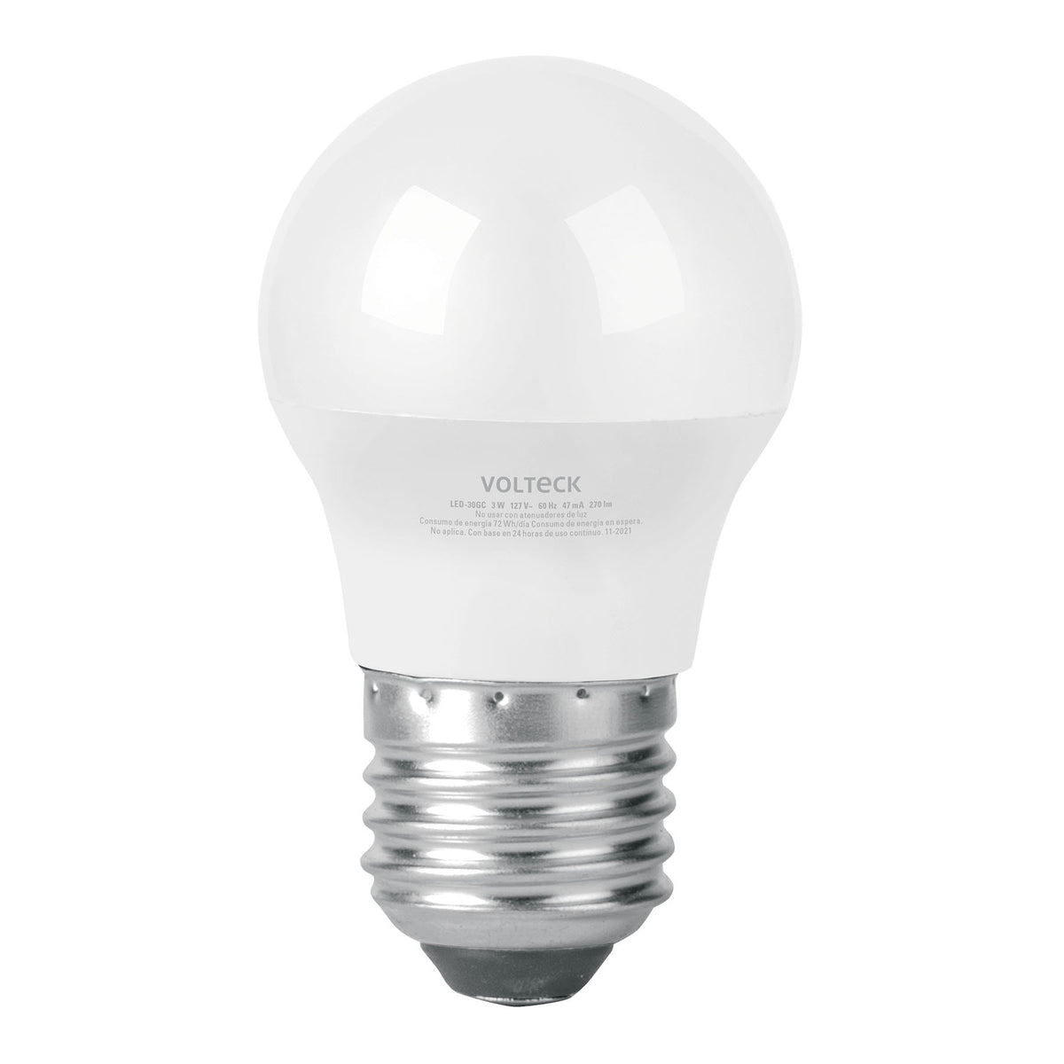 Lámpara de LED, A19, 3 W, luz calida