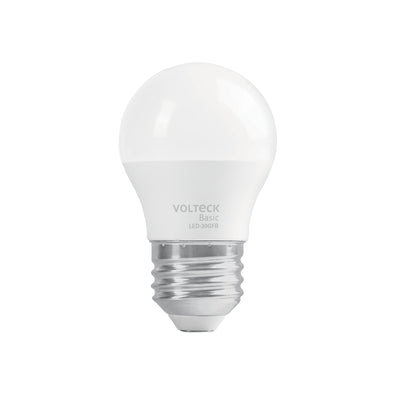 Lámpara de LED, A19, 3 W, luz de día, Volteck Basic