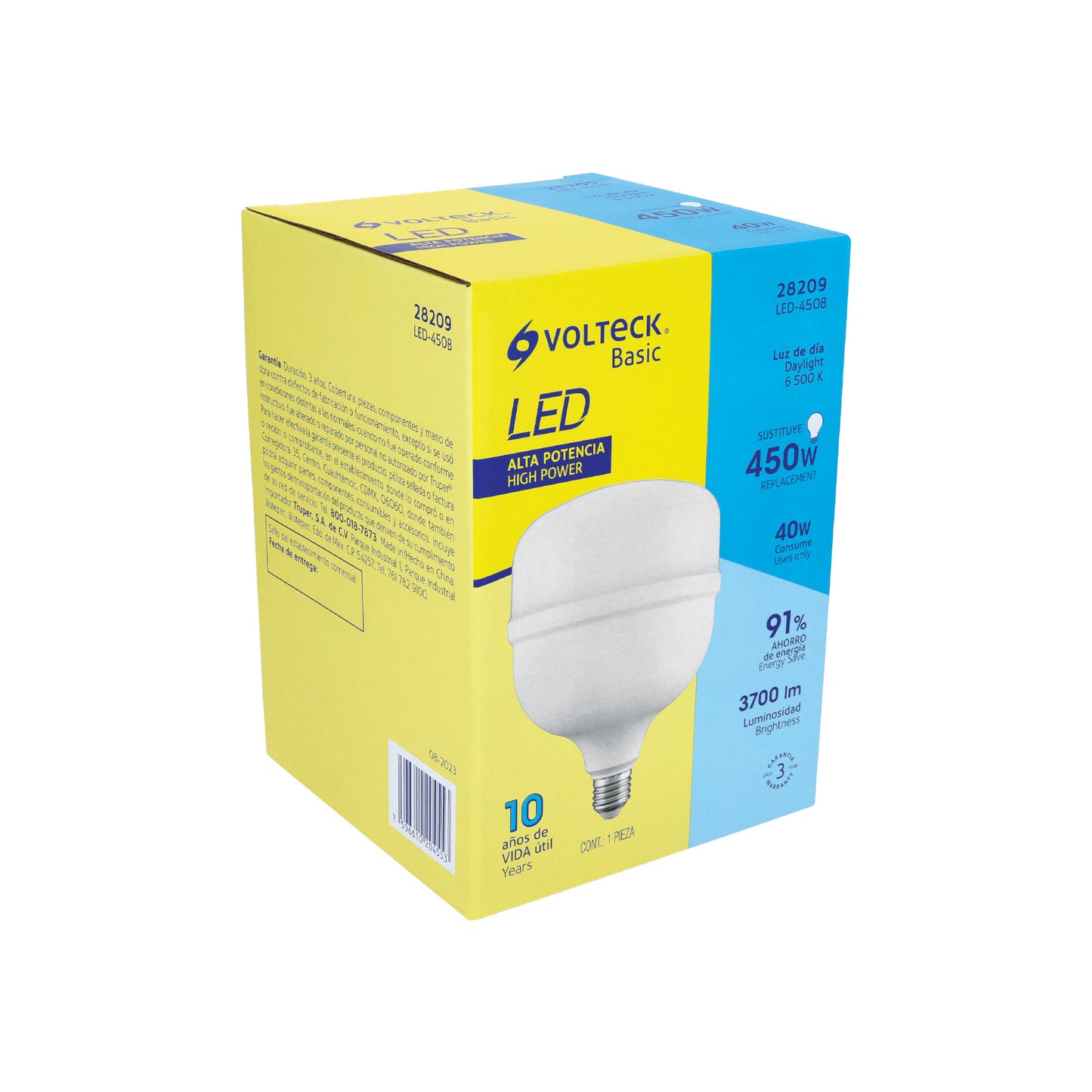 Lámpara LED alta potencia 40W (equiv. 400W) luz de día Basic