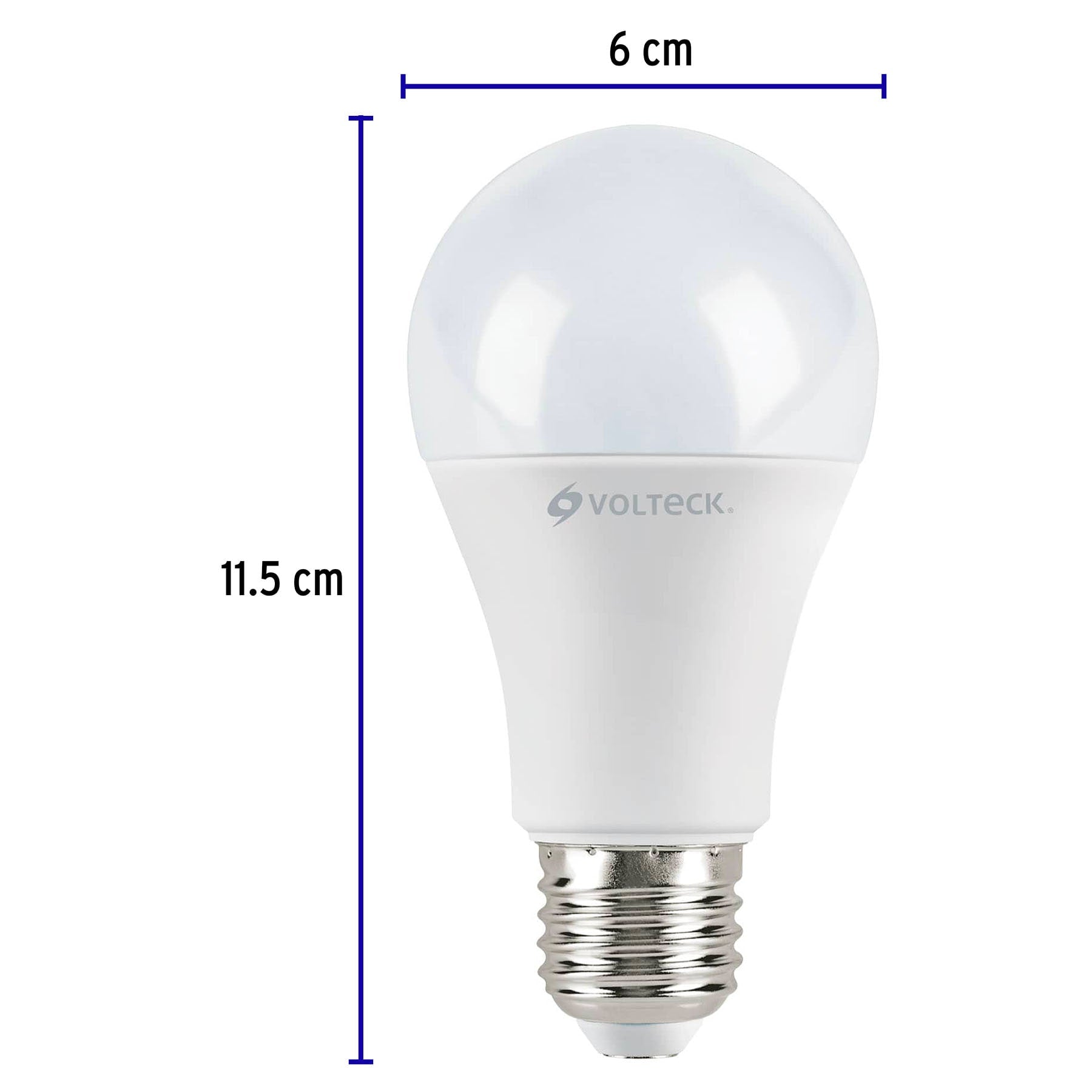 Foco de LED tipo bulbo, A19, 12 W, luz de día, 4 pzas caja