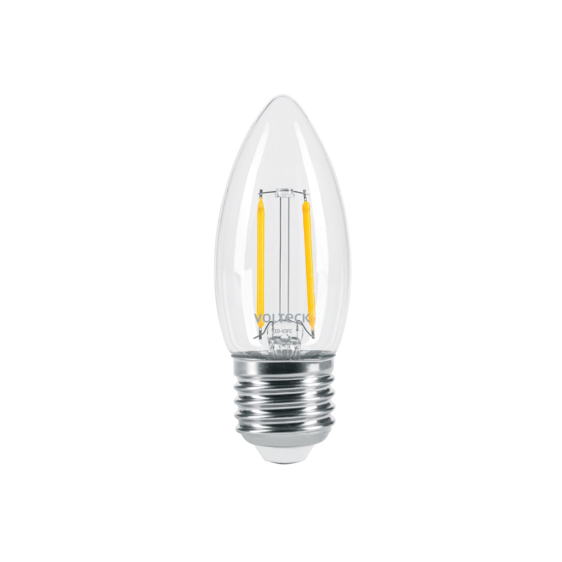 Lámpara de LED, estilo antiguo, vela, 3 W, E26, luz cálida