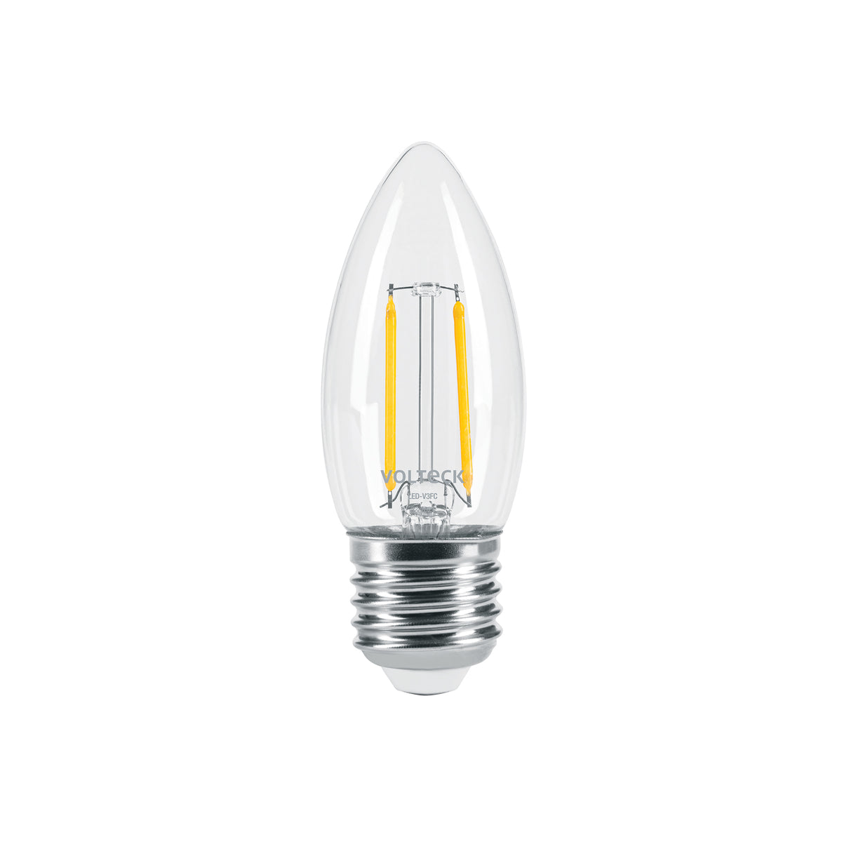 Lámpara de LED, estilo antiguo, vela, 3 W, E26, luz cálida