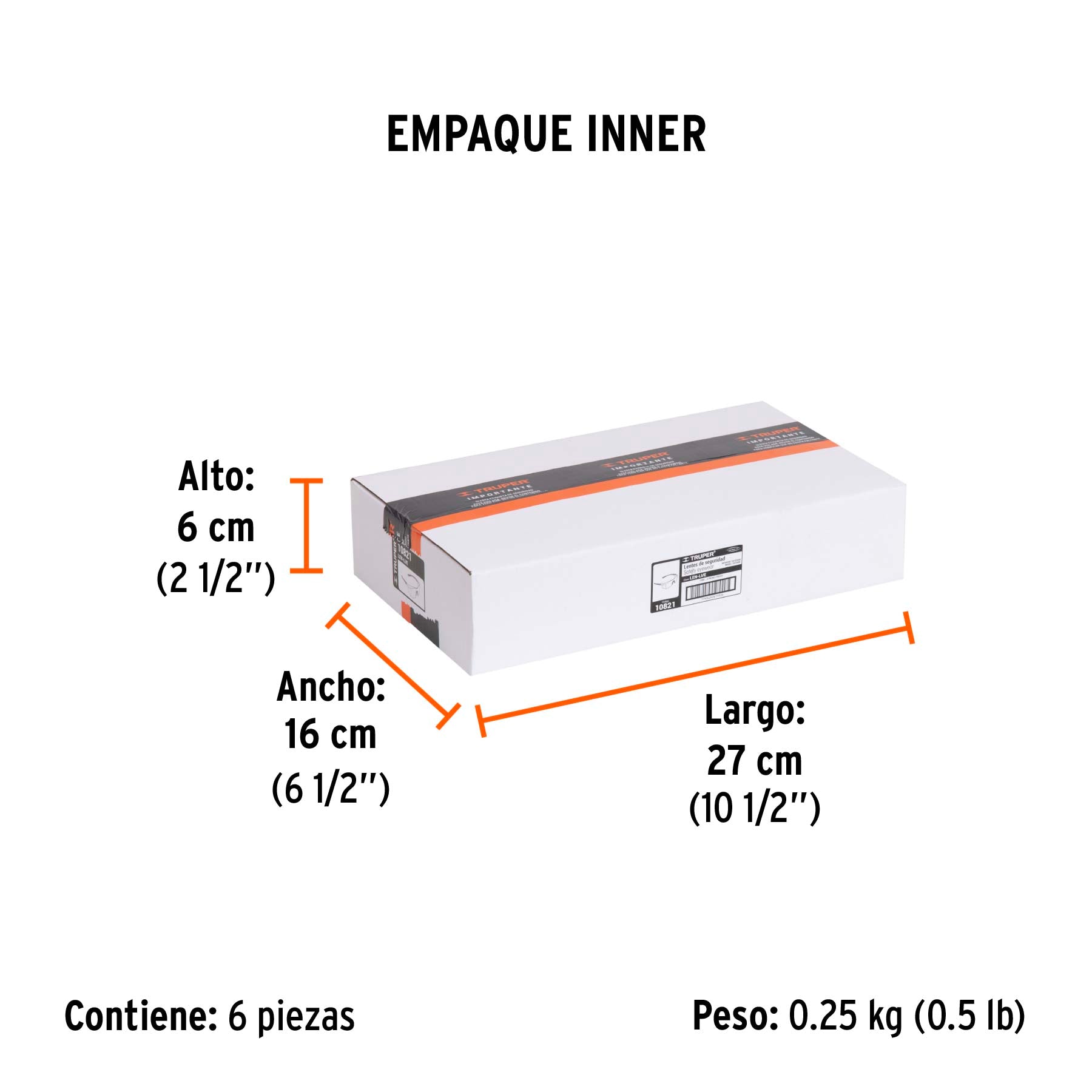 Lentes de seguridad, mica interior-exterior, Ultralite