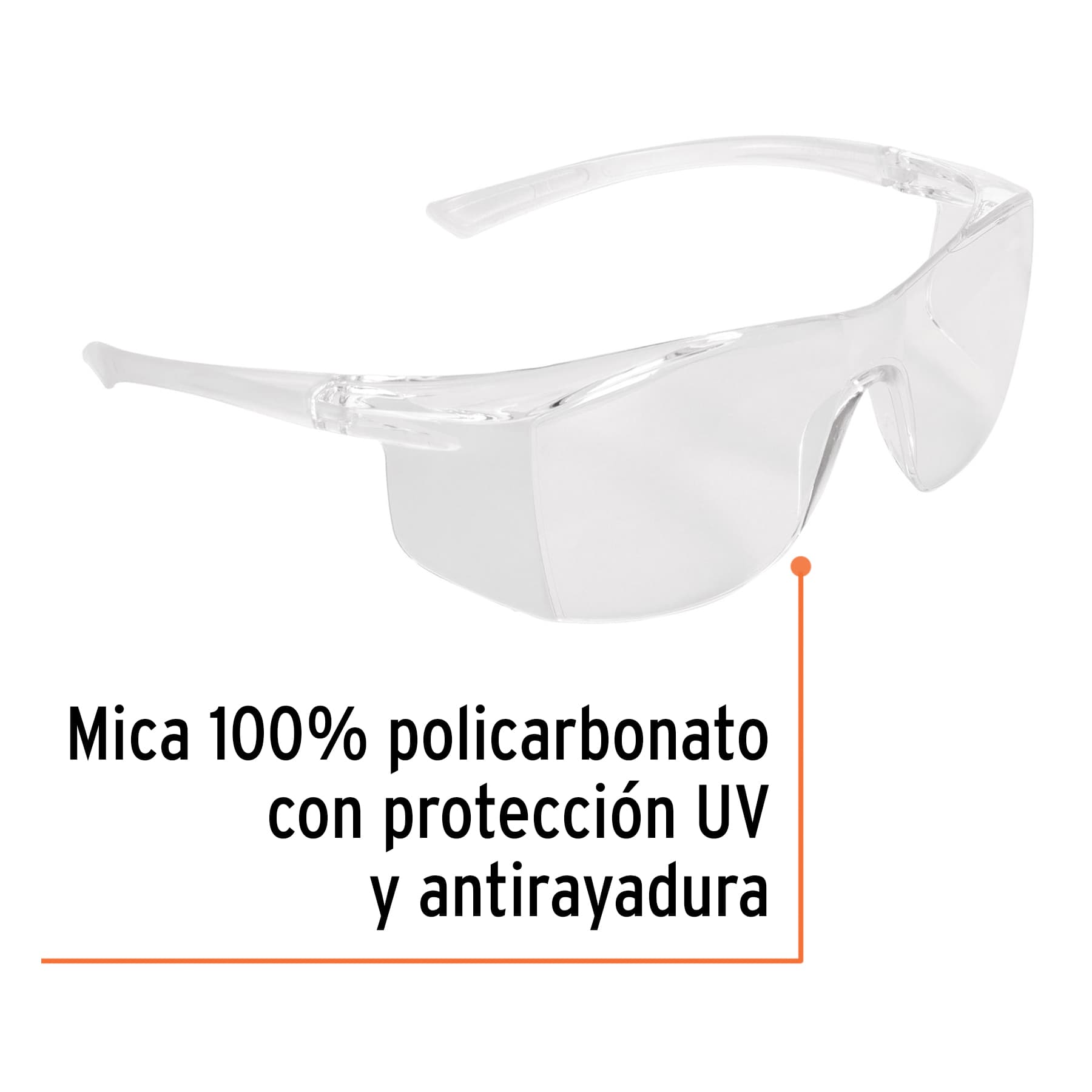 Lentes de seguridad mica clara con antiempaño, Ultralite