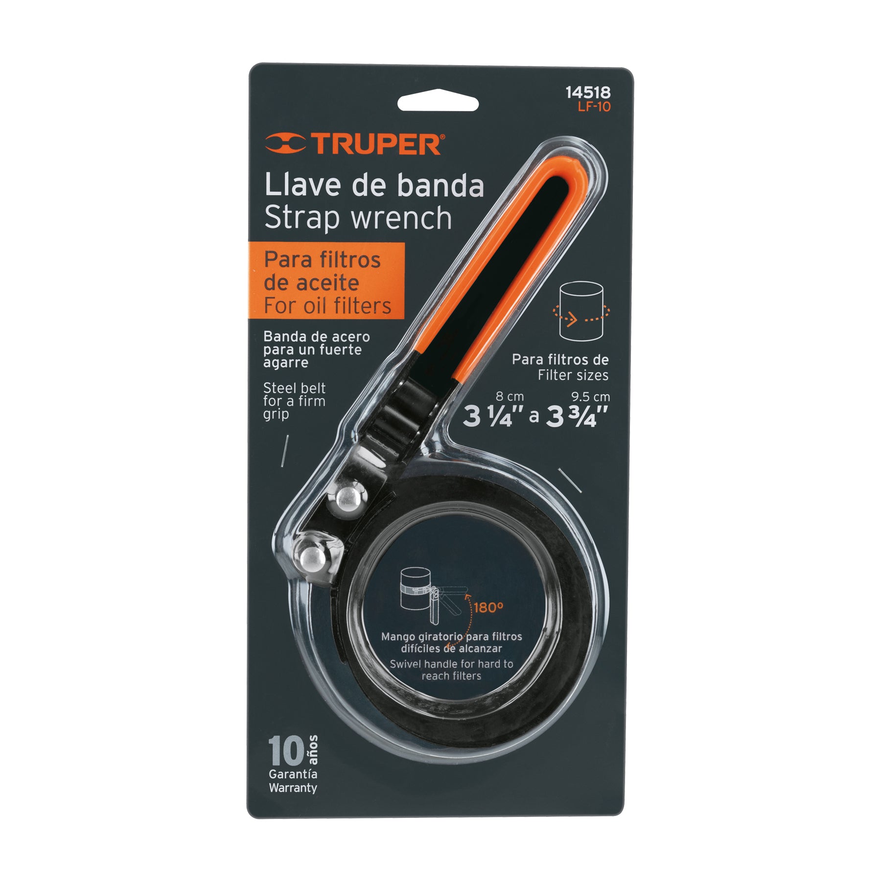 Llave de banda metálica, 3 3/4"