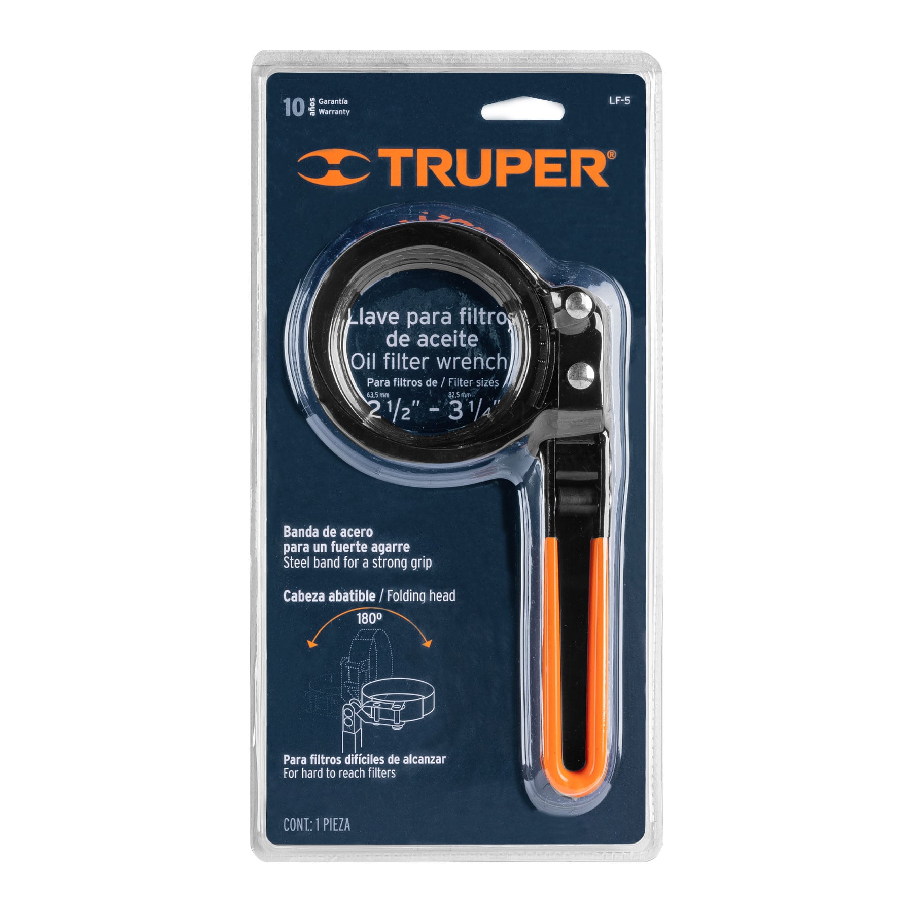 Llave de banda metálica, 3-1/4"
