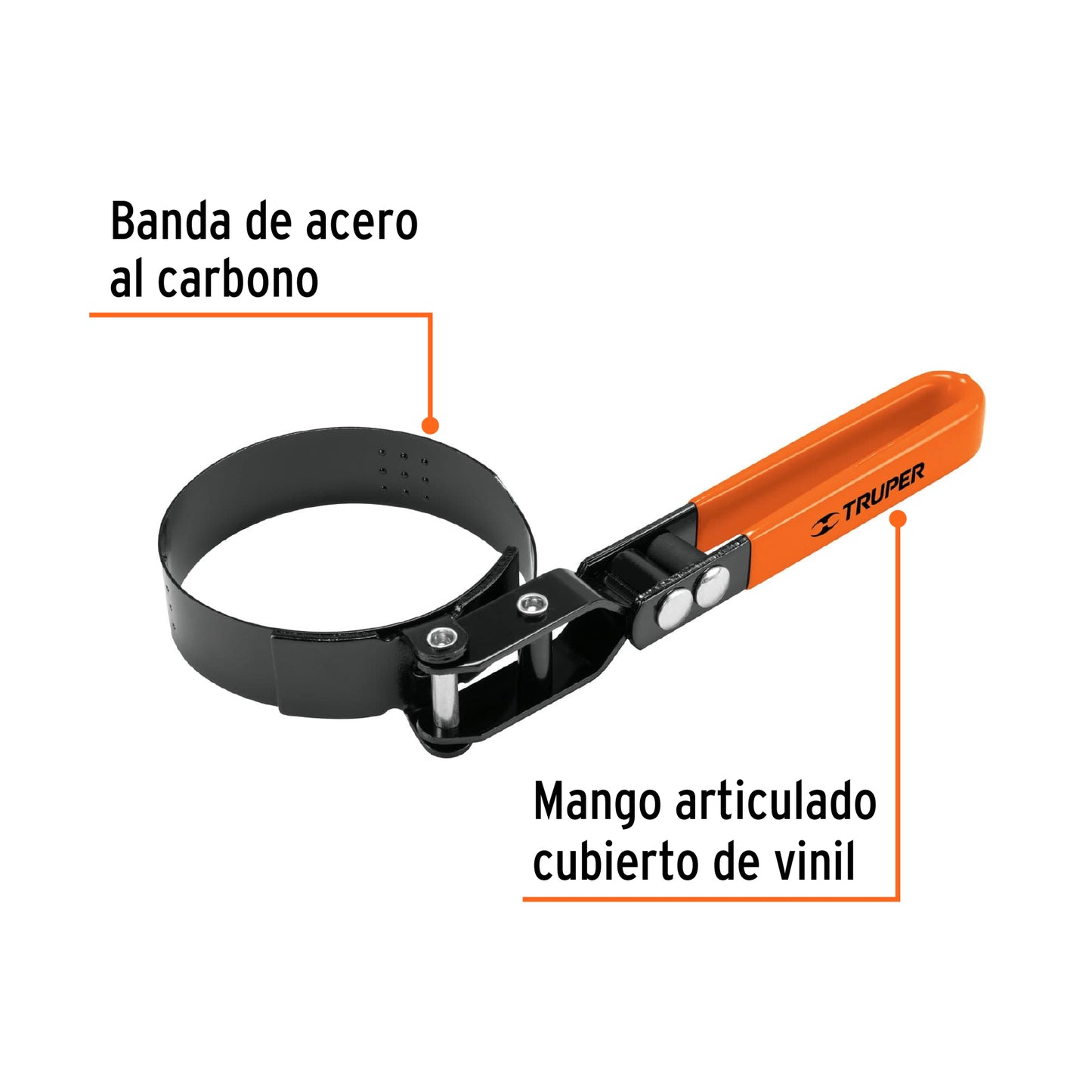 Llave de banda metálica, 3-1/4"